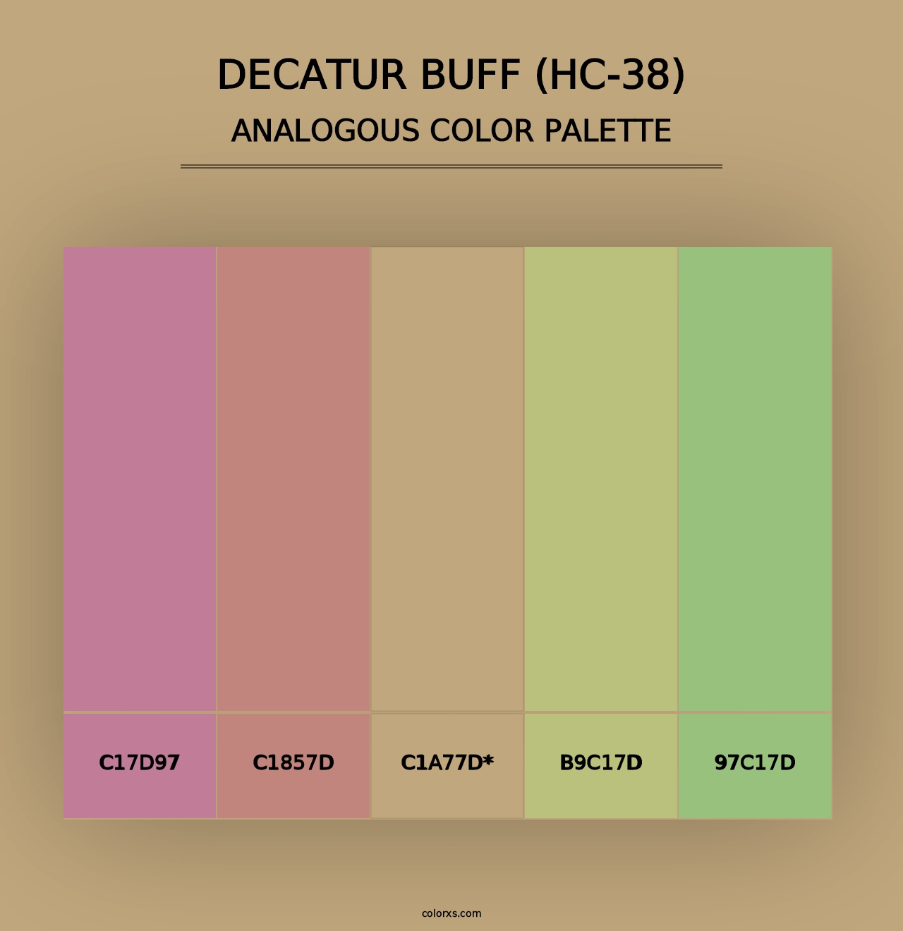 Decatur Buff (HC-38) - Analogous Color Palette