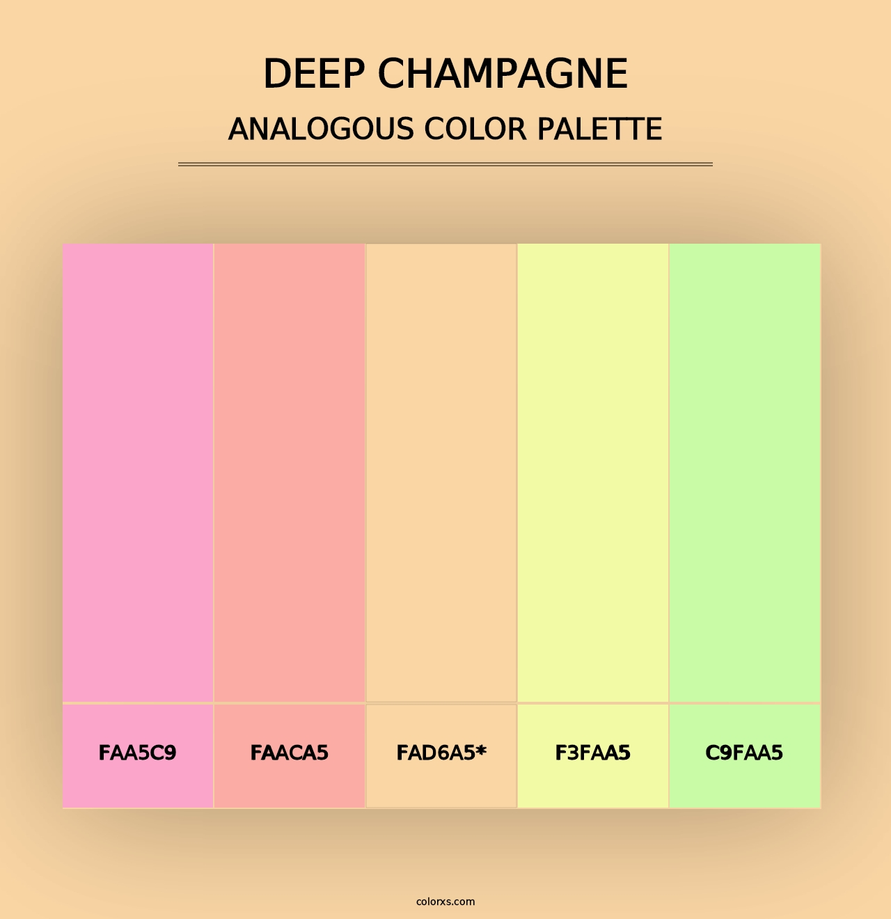 Deep Champagne - Analogous Color Palette