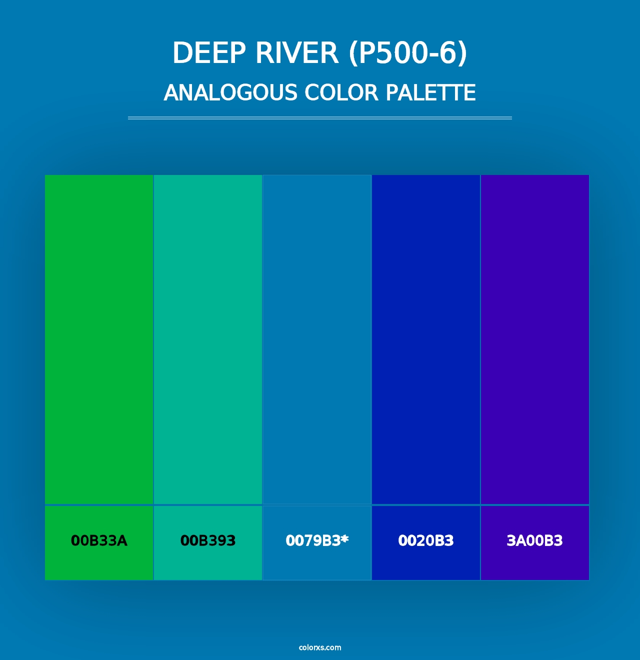 Deep River (P500-6) - Analogous Color Palette