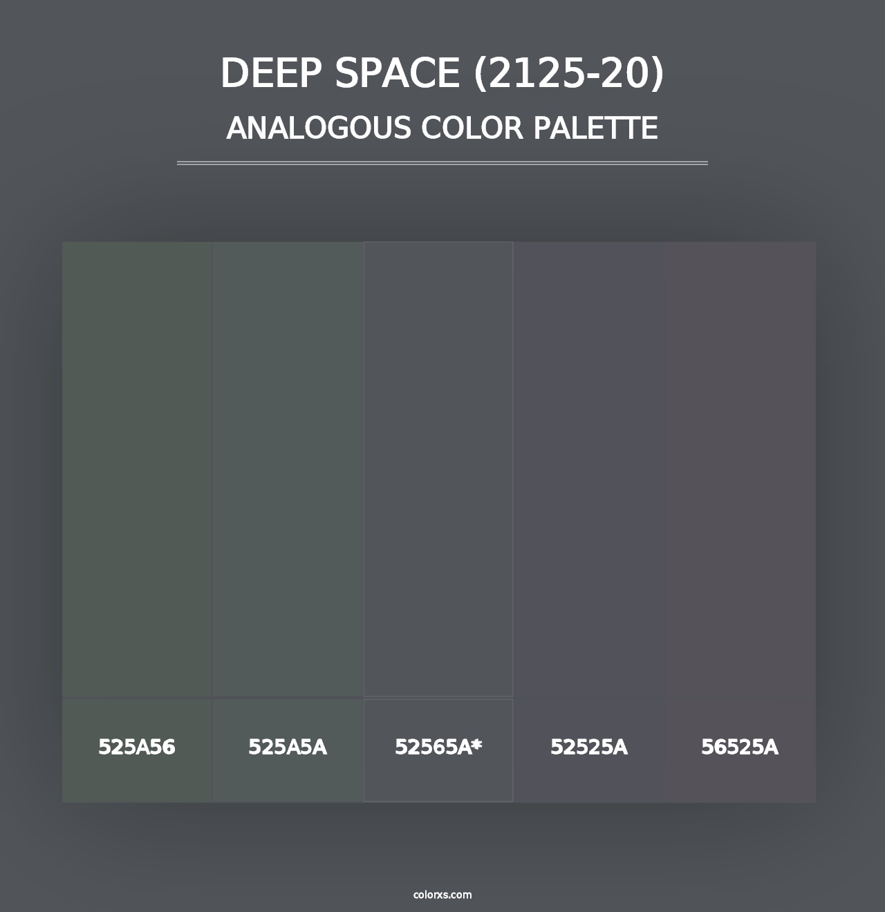 Deep Space (2125-20) - Analogous Color Palette