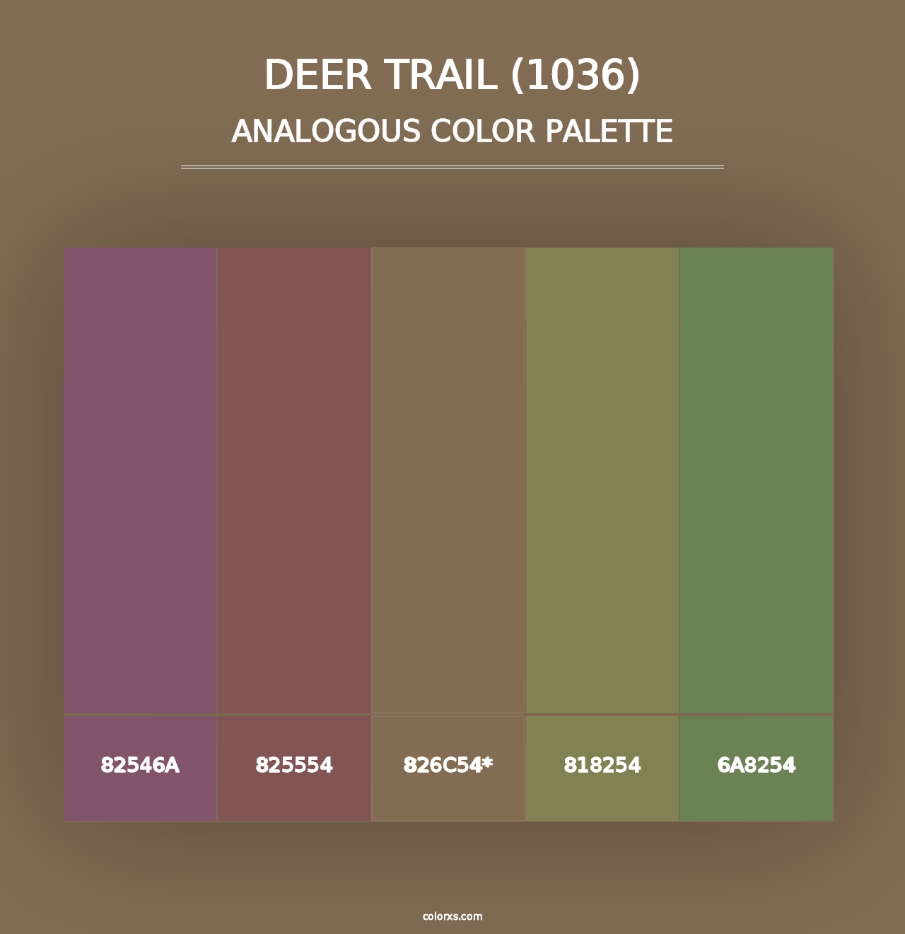 Deer Trail (1036) - Analogous Color Palette