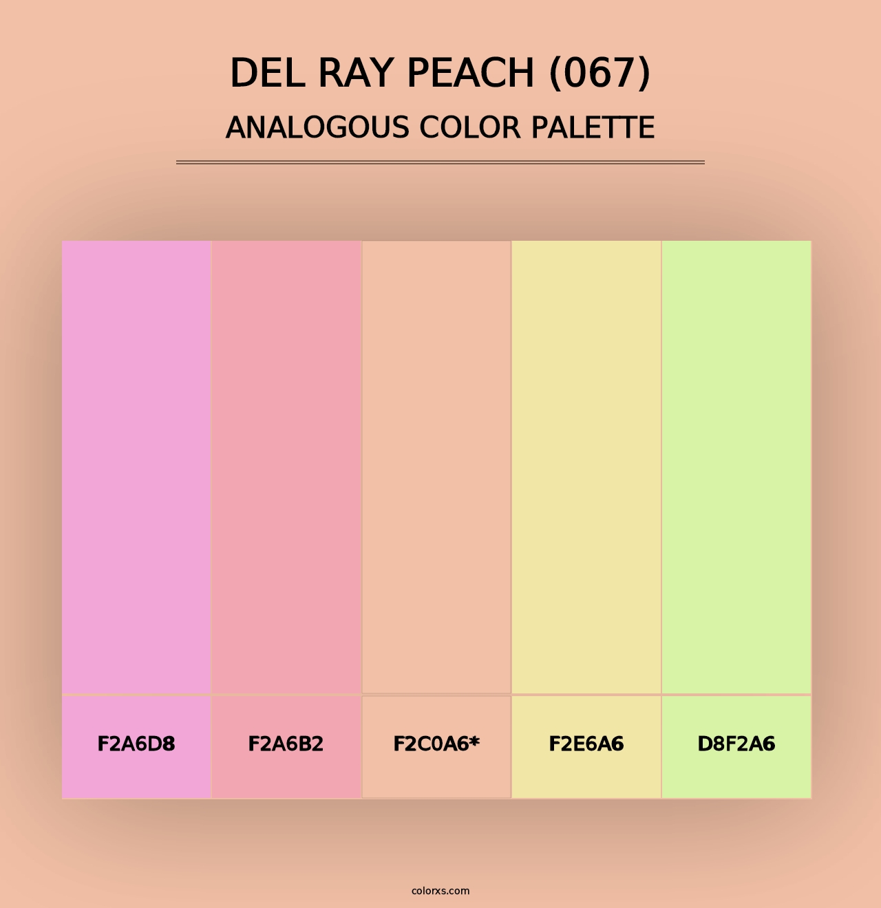 Del Ray Peach (067) - Analogous Color Palette