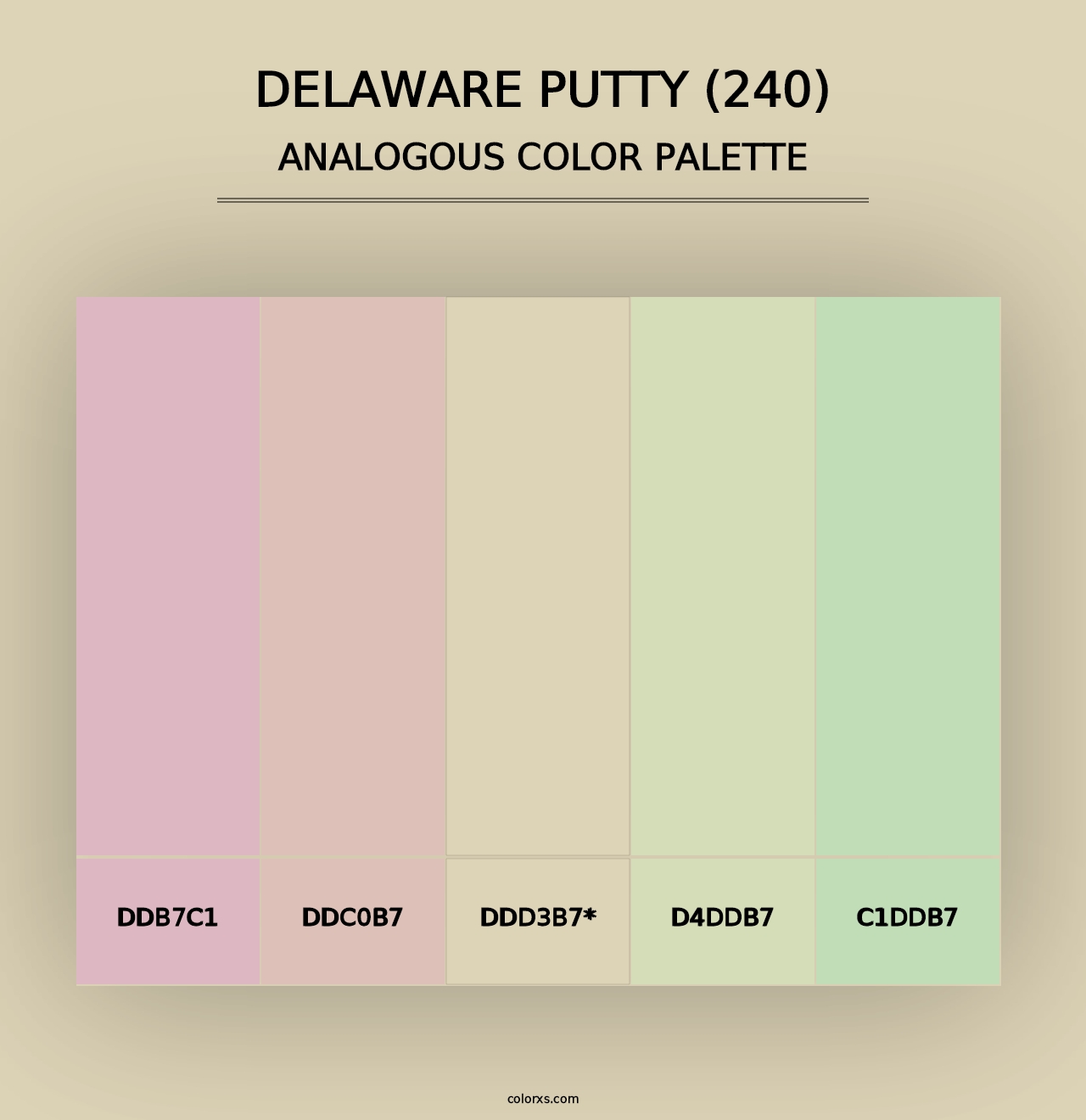 Delaware Putty (240) - Analogous Color Palette