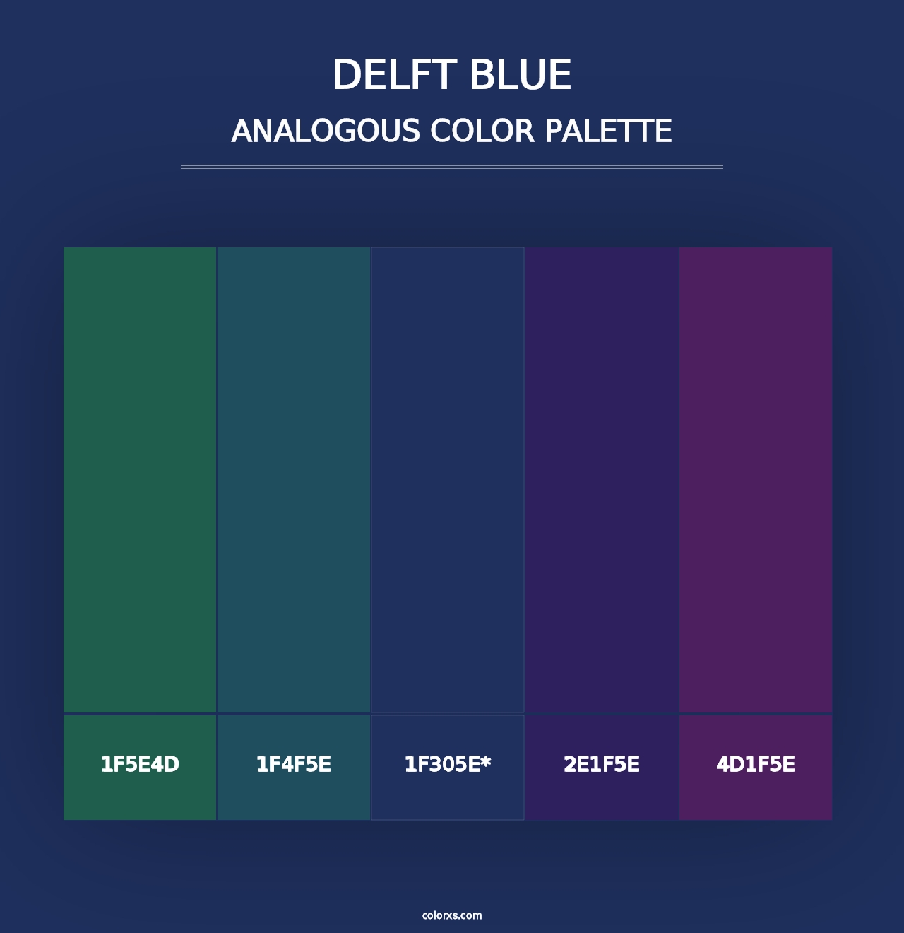 Delft blue - Analogous Color Palette