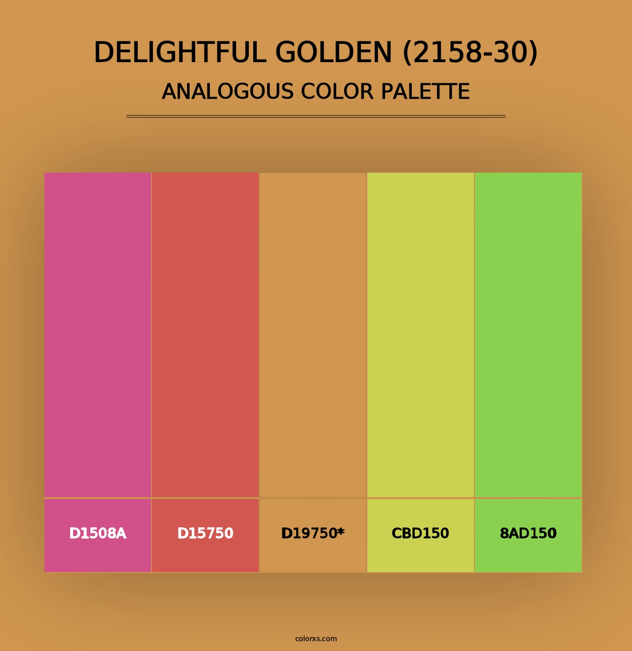 Delightful Golden (2158-30) - Analogous Color Palette