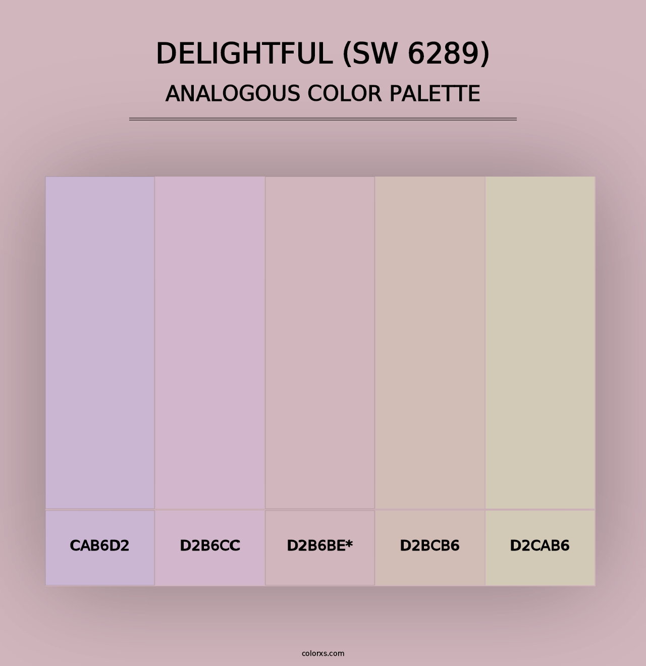 Delightful (SW 6289) - Analogous Color Palette