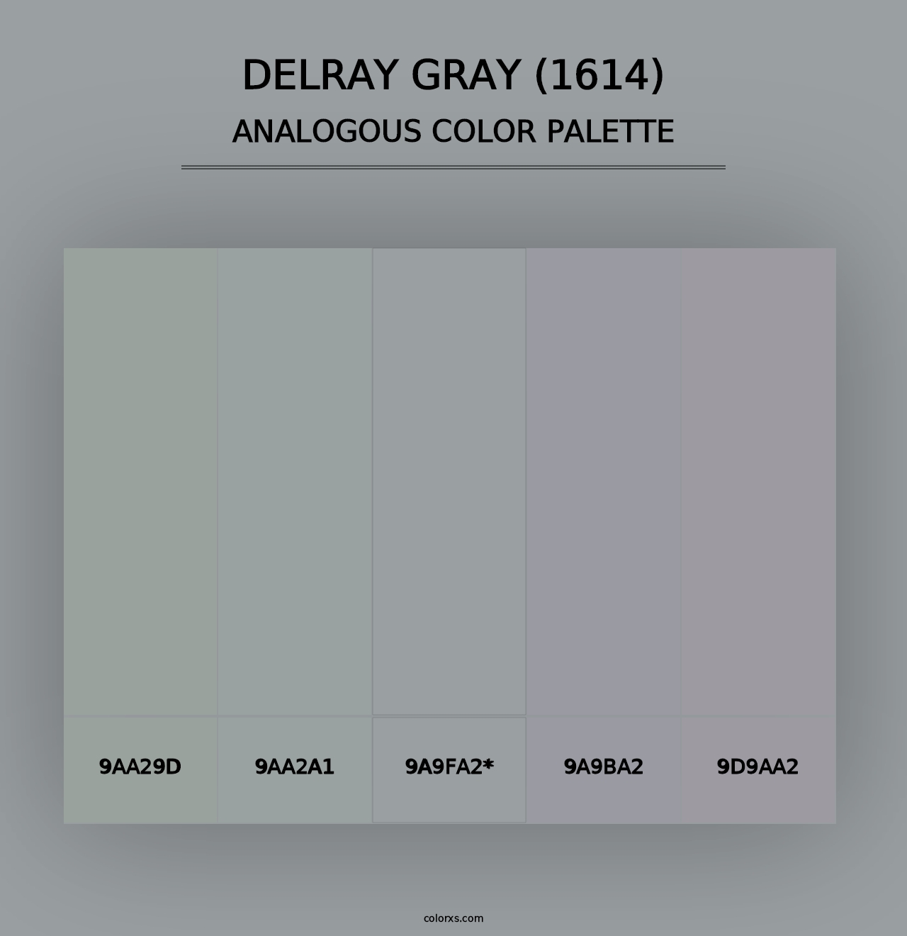 Delray Gray (1614) - Analogous Color Palette