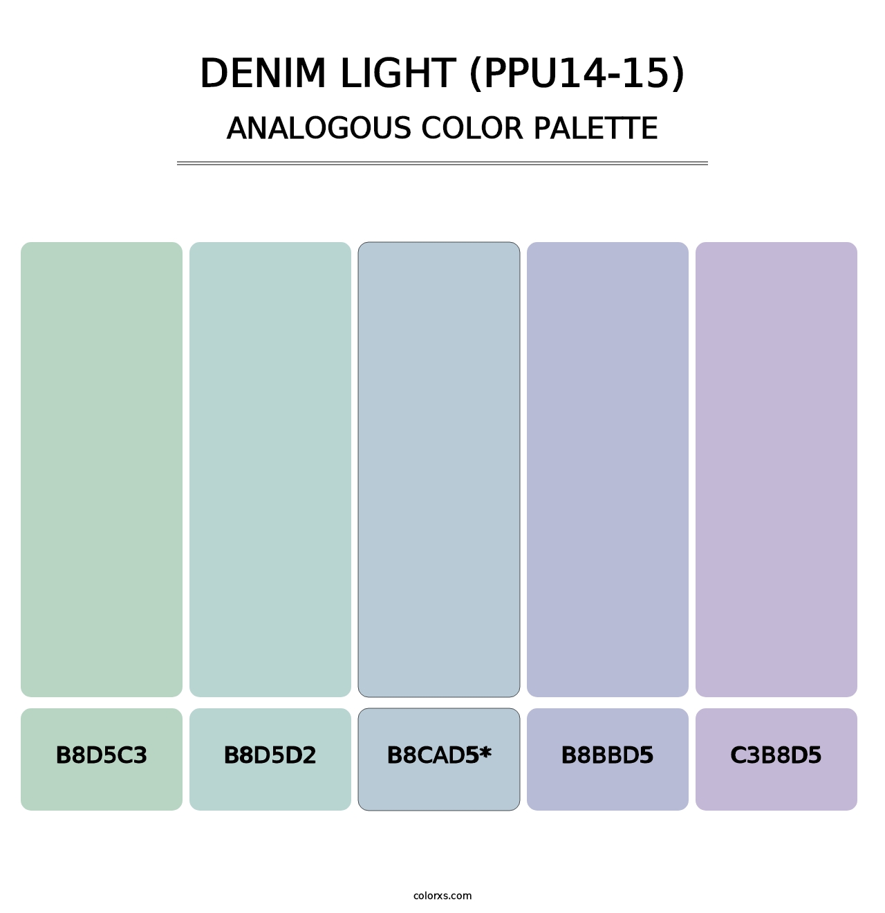 Denim Light (PPU14-15) - Analogous Color Palette