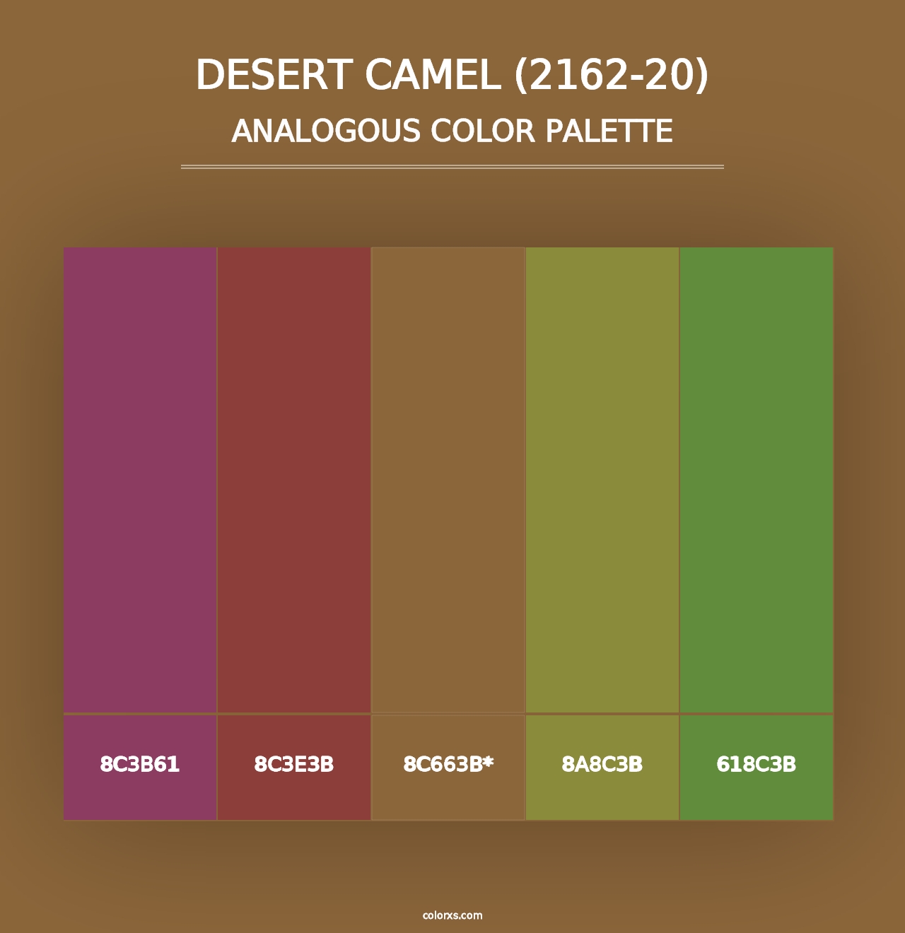 Desert Camel (2162-20) - Analogous Color Palette