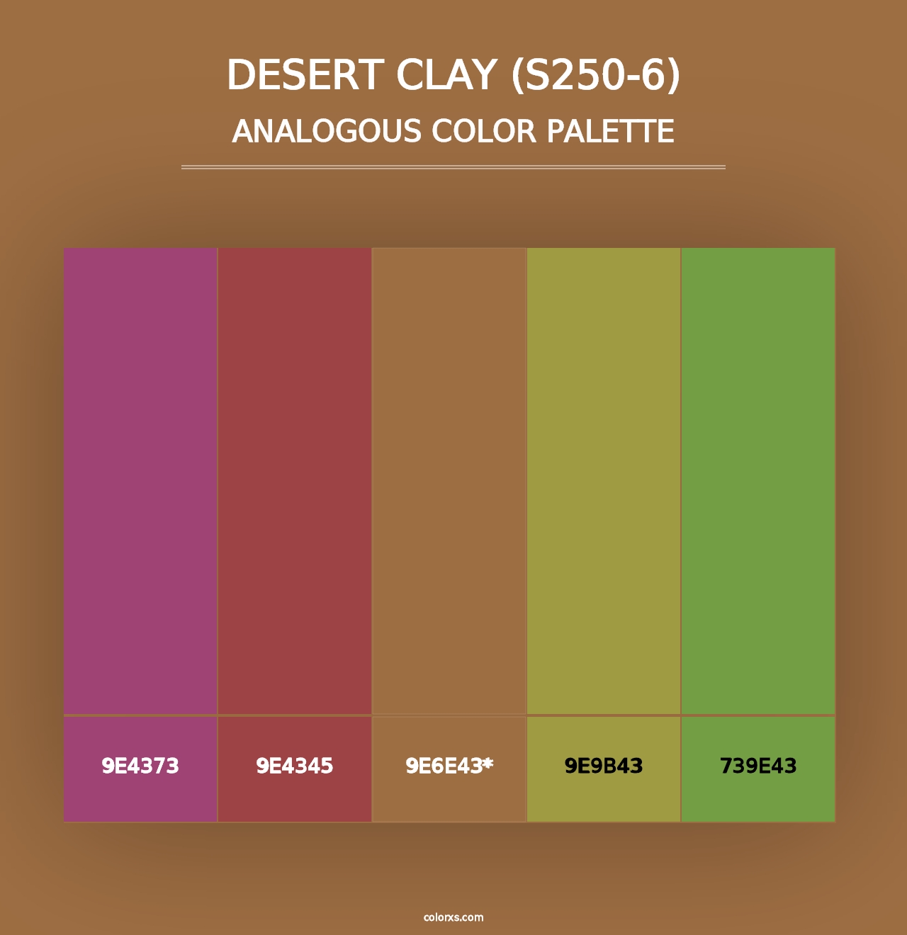 Desert Clay (S250-6) - Analogous Color Palette