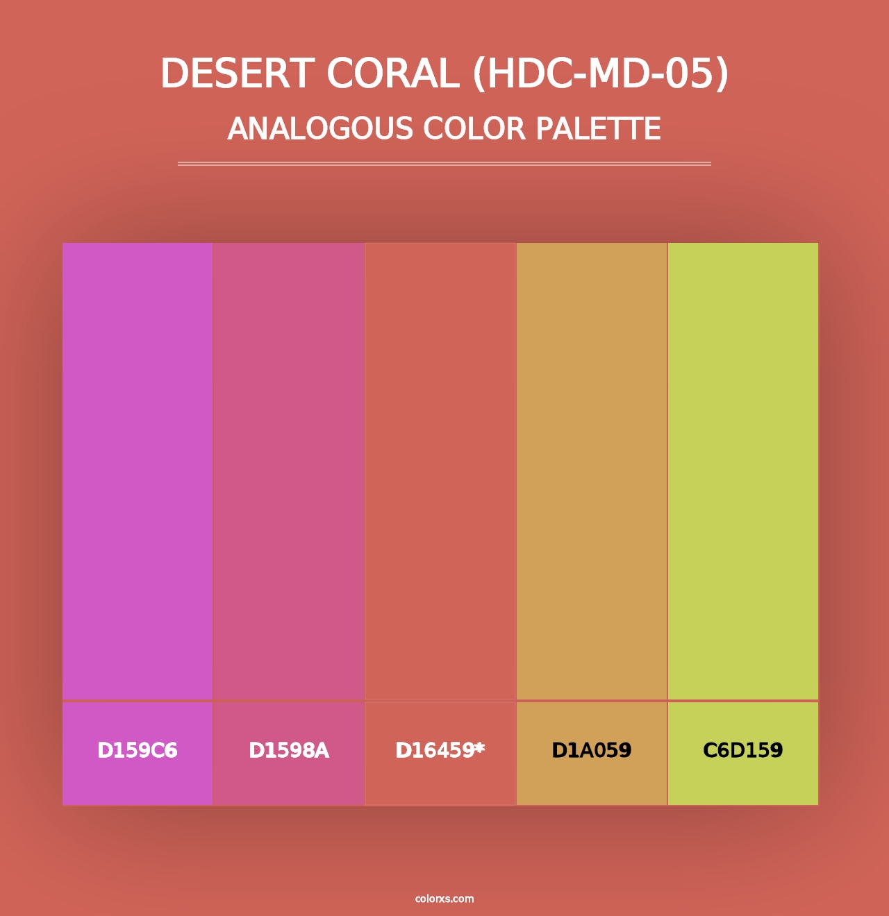 Desert Coral (HDC-MD-05) - Analogous Color Palette