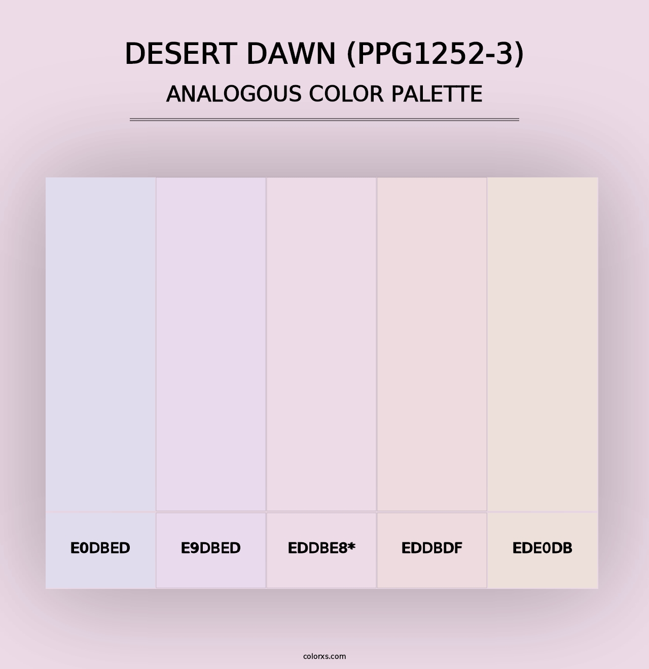 Desert Dawn (PPG1252-3) - Analogous Color Palette