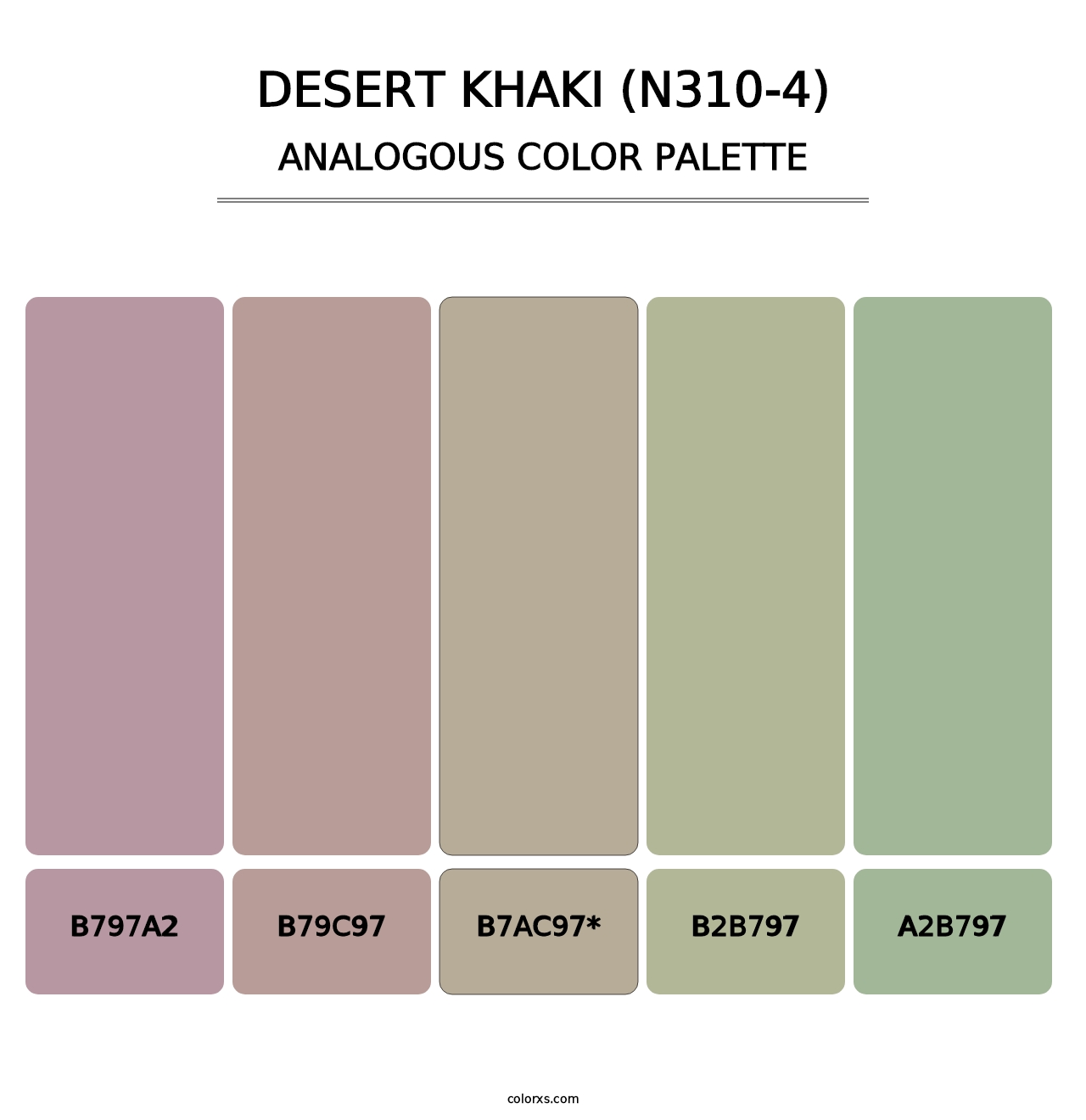 Desert Khaki (N310-4) - Analogous Color Palette