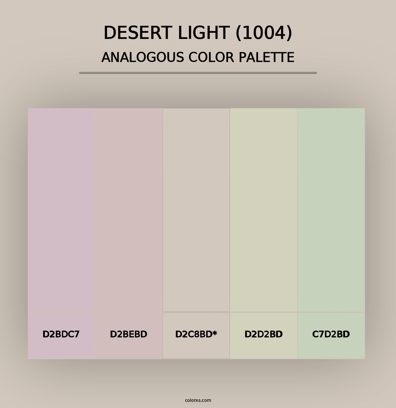 Desert Light (1004) - Analogous Color Palette