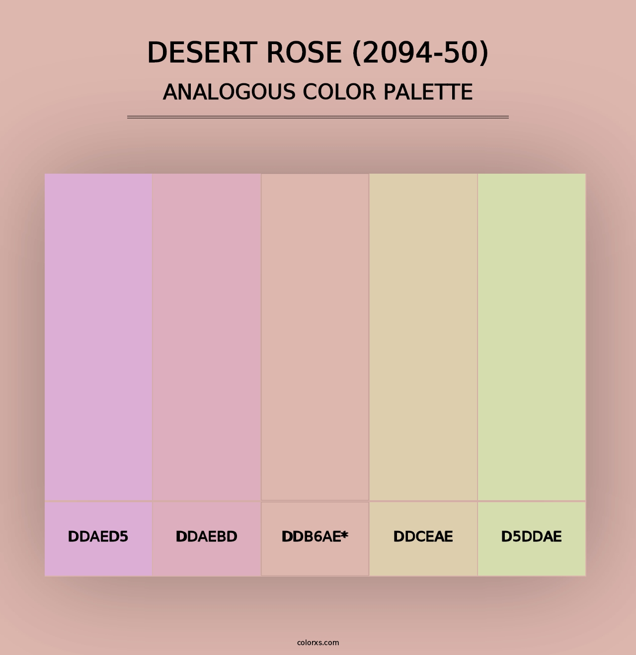 Desert Rose (2094-50) - Analogous Color Palette