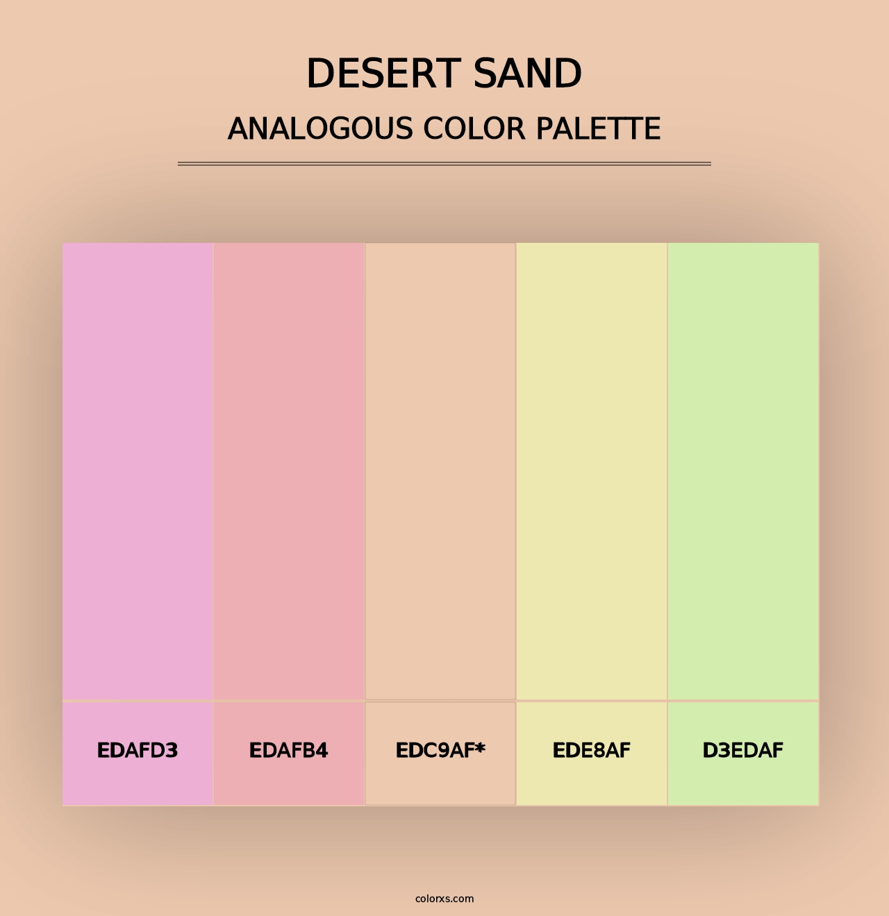 Desert Sand - Analogous Color Palette