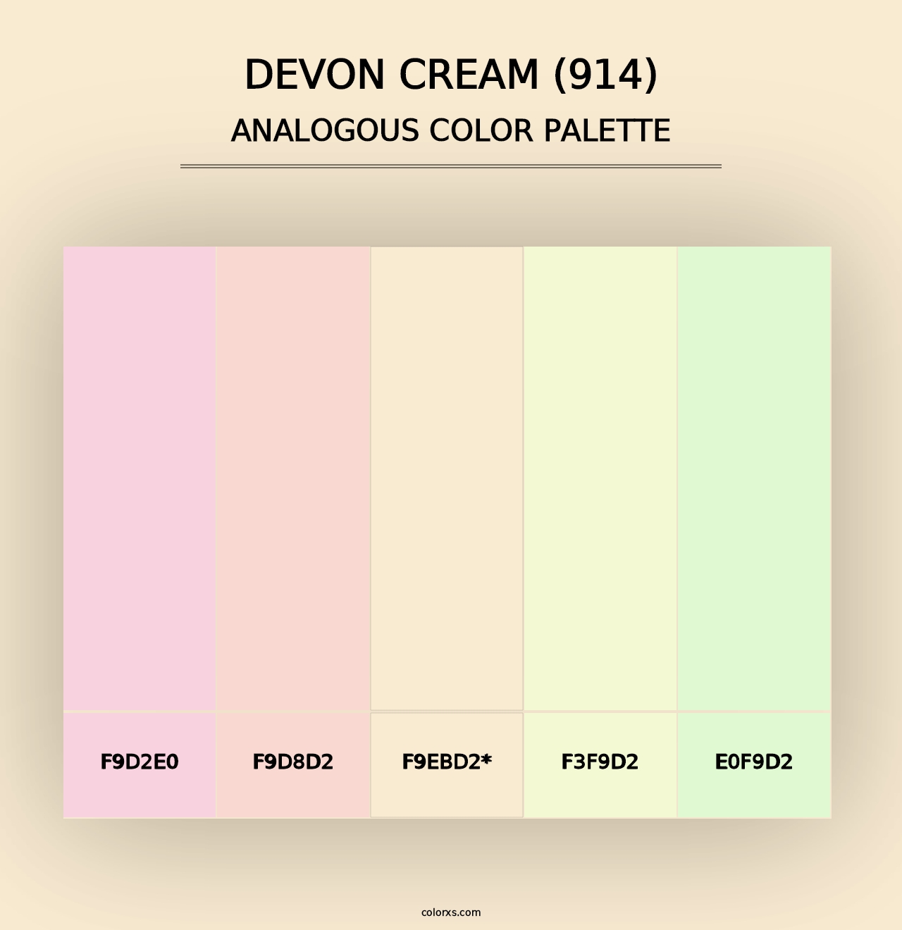 Devon Cream (914) - Analogous Color Palette