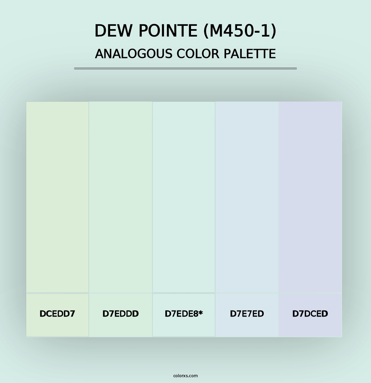 Dew Pointe (M450-1) - Analogous Color Palette