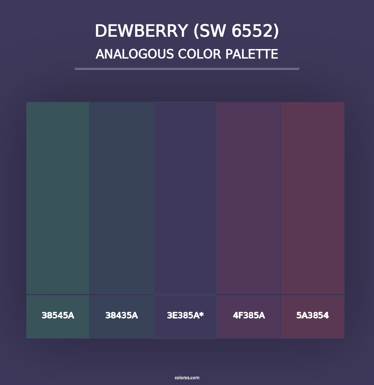 Dewberry (SW 6552) - Analogous Color Palette