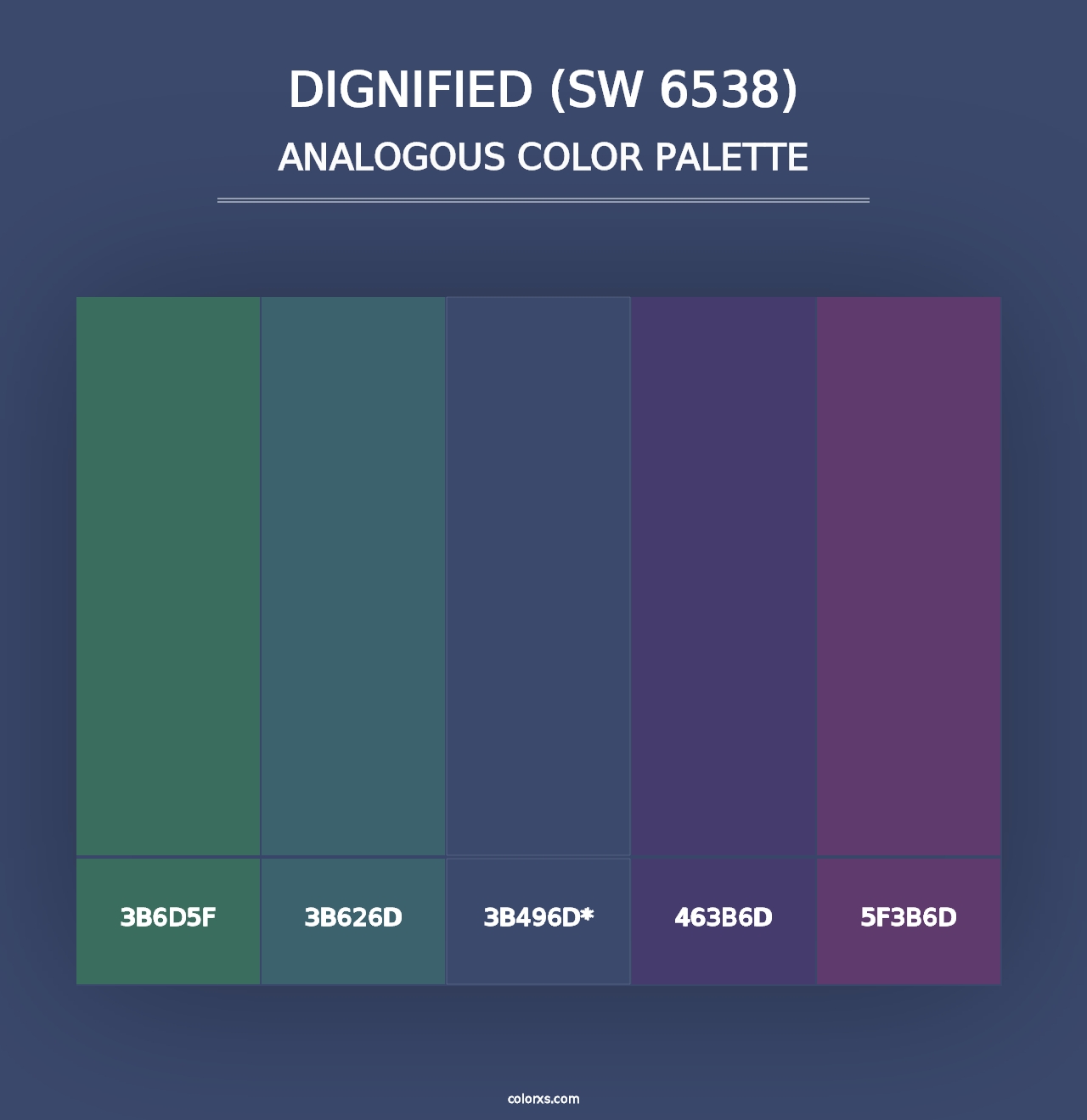 Dignified (SW 6538) - Analogous Color Palette