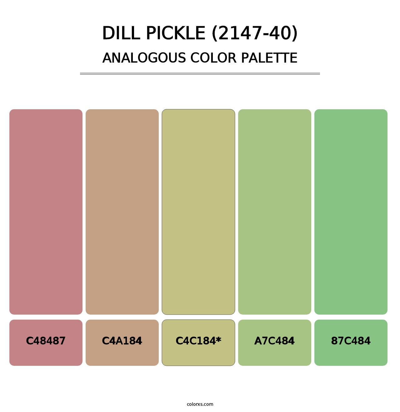 Dill Pickle (2147-40) - Analogous Color Palette