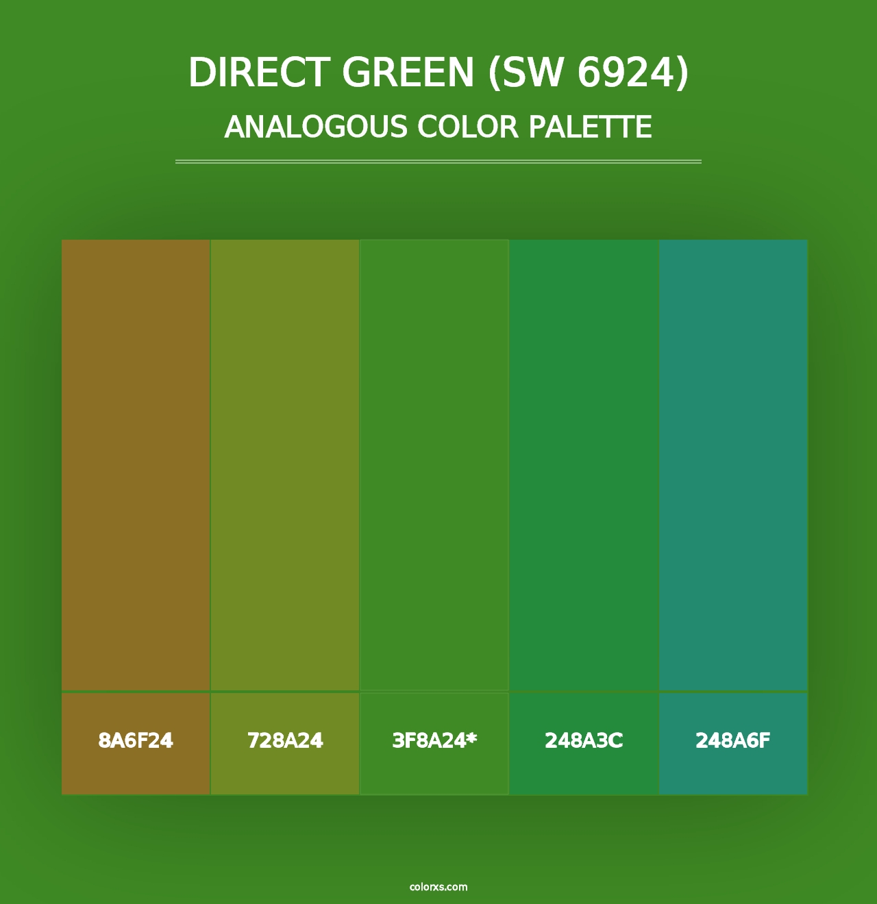 Direct Green (SW 6924) - Analogous Color Palette