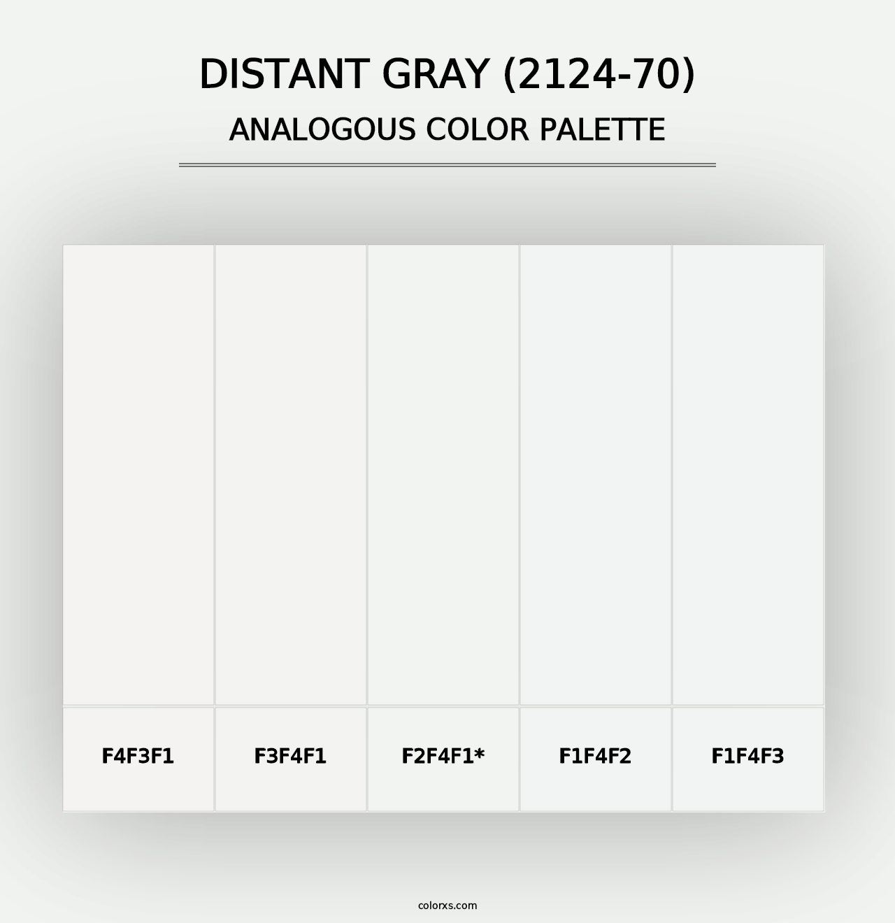 Distant Gray (2124-70) - Analogous Color Palette