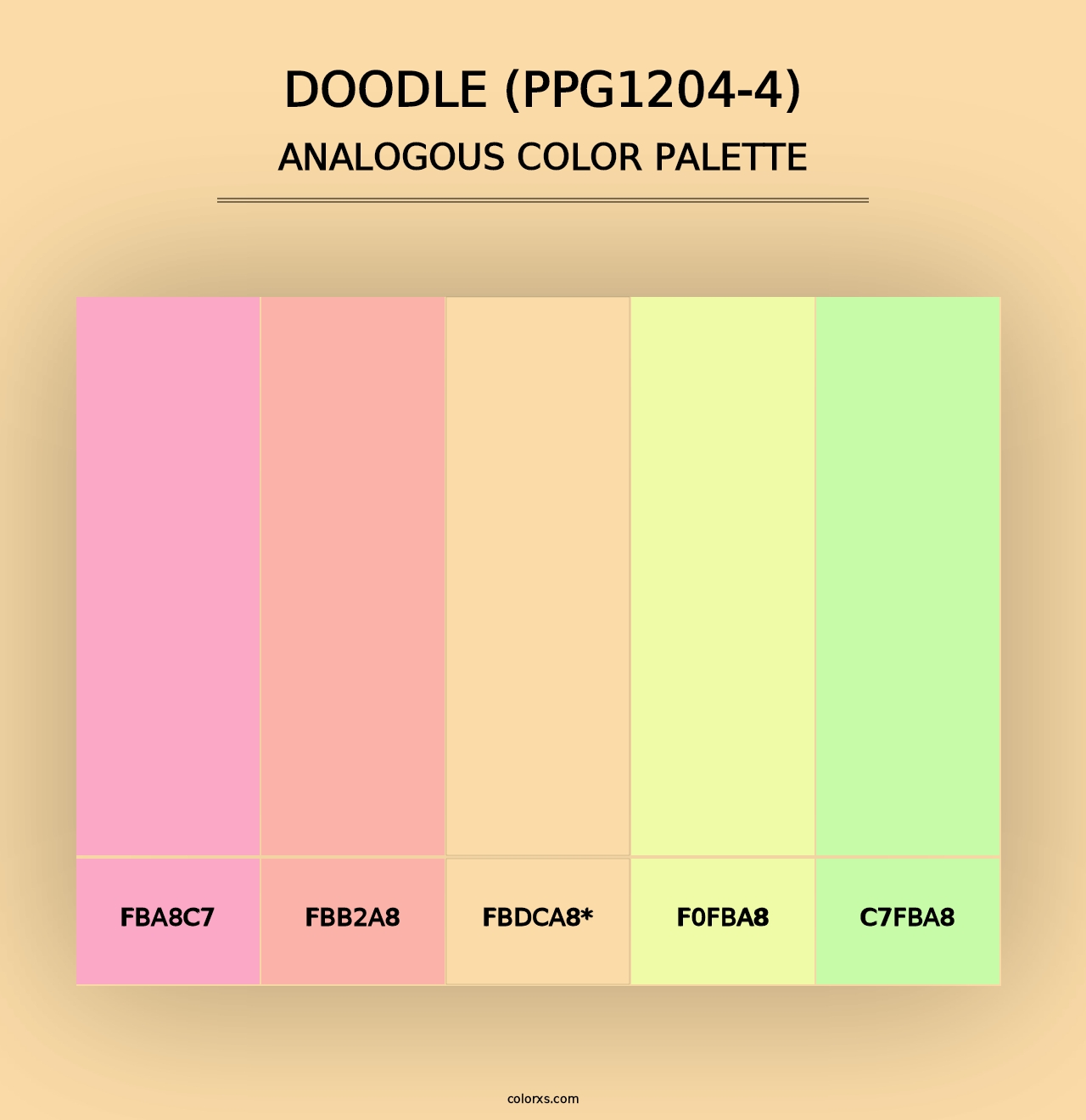 Doodle (PPG1204-4) - Analogous Color Palette