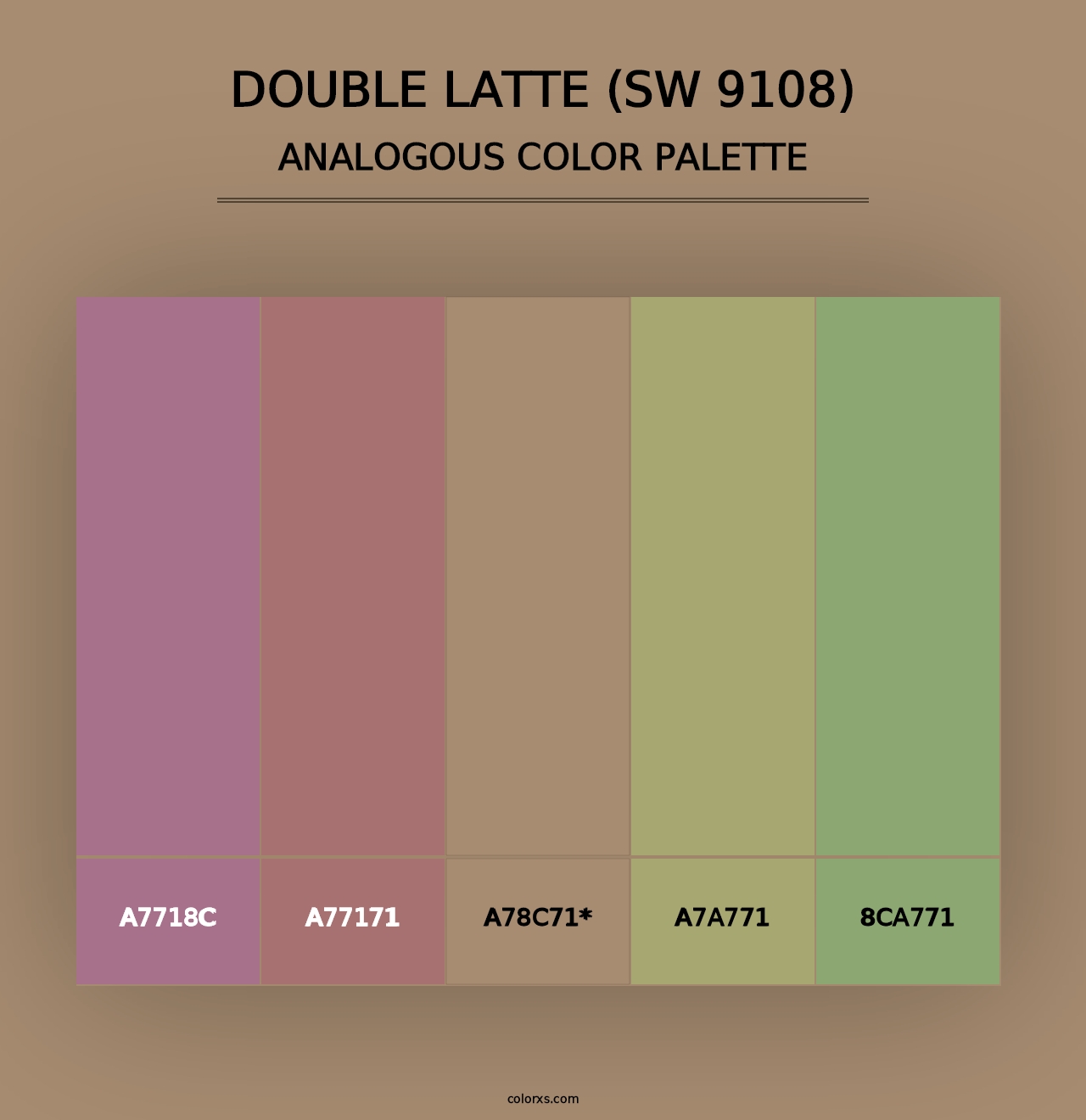 Double Latte (SW 9108) - Analogous Color Palette