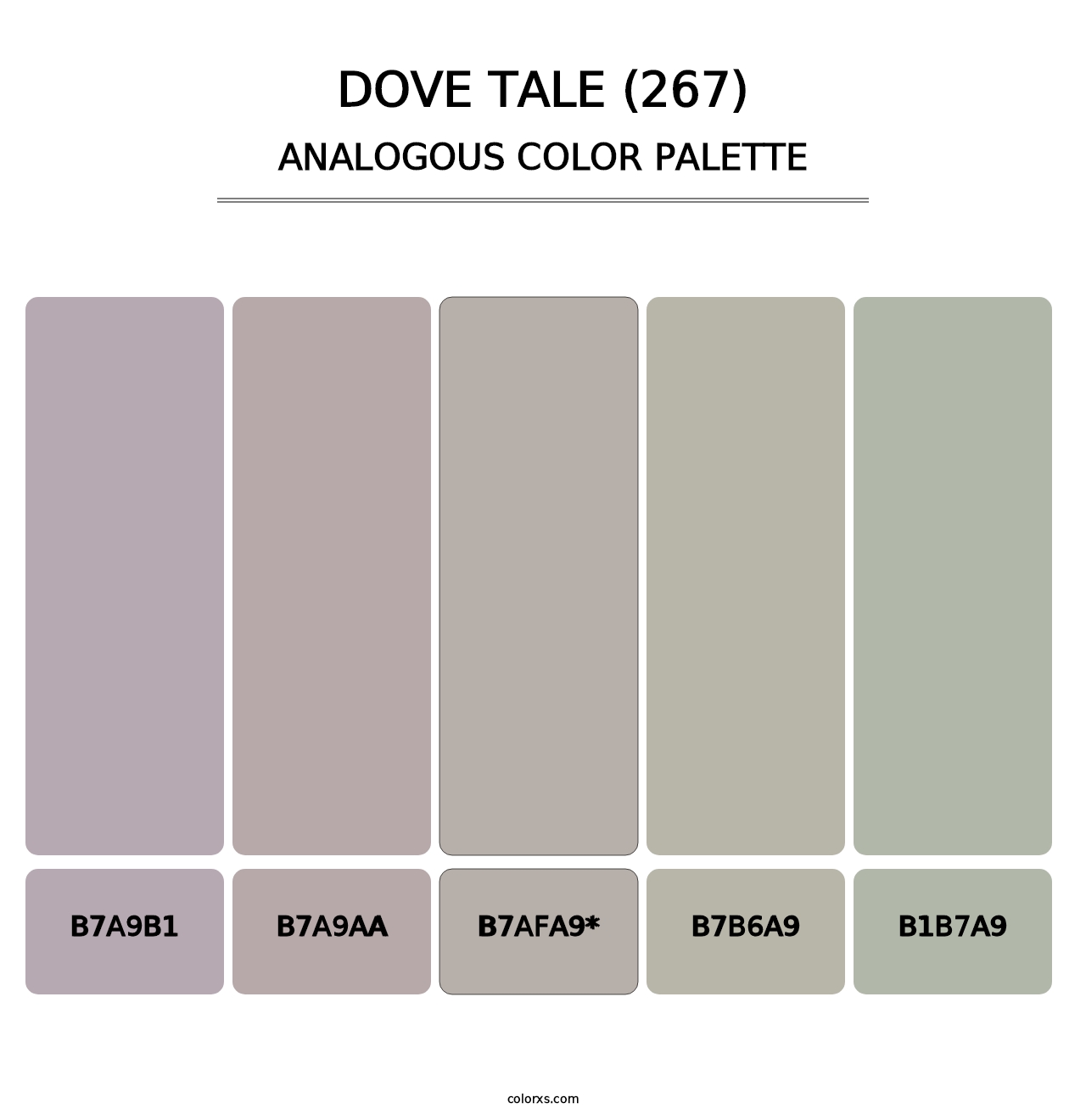 Dove Tale (267) - Analogous Color Palette