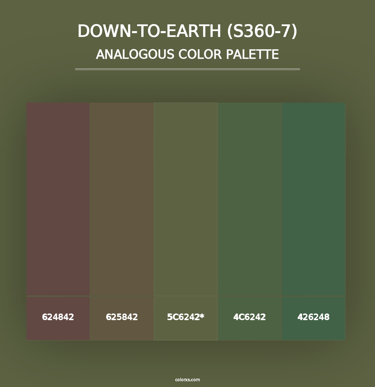 Down-To-Earth (S360-7) - Analogous Color Palette