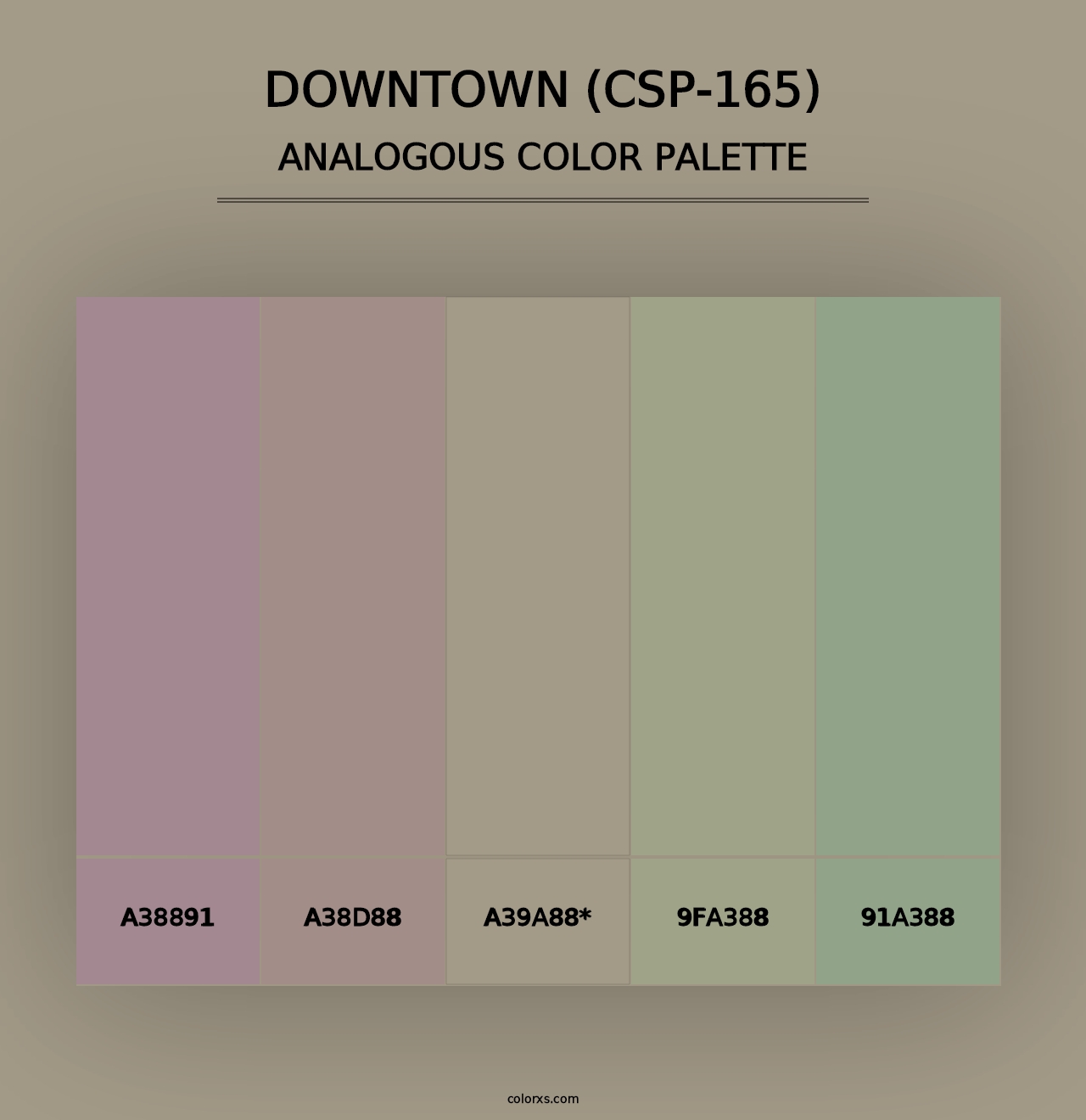 Downtown (CSP-165) - Analogous Color Palette