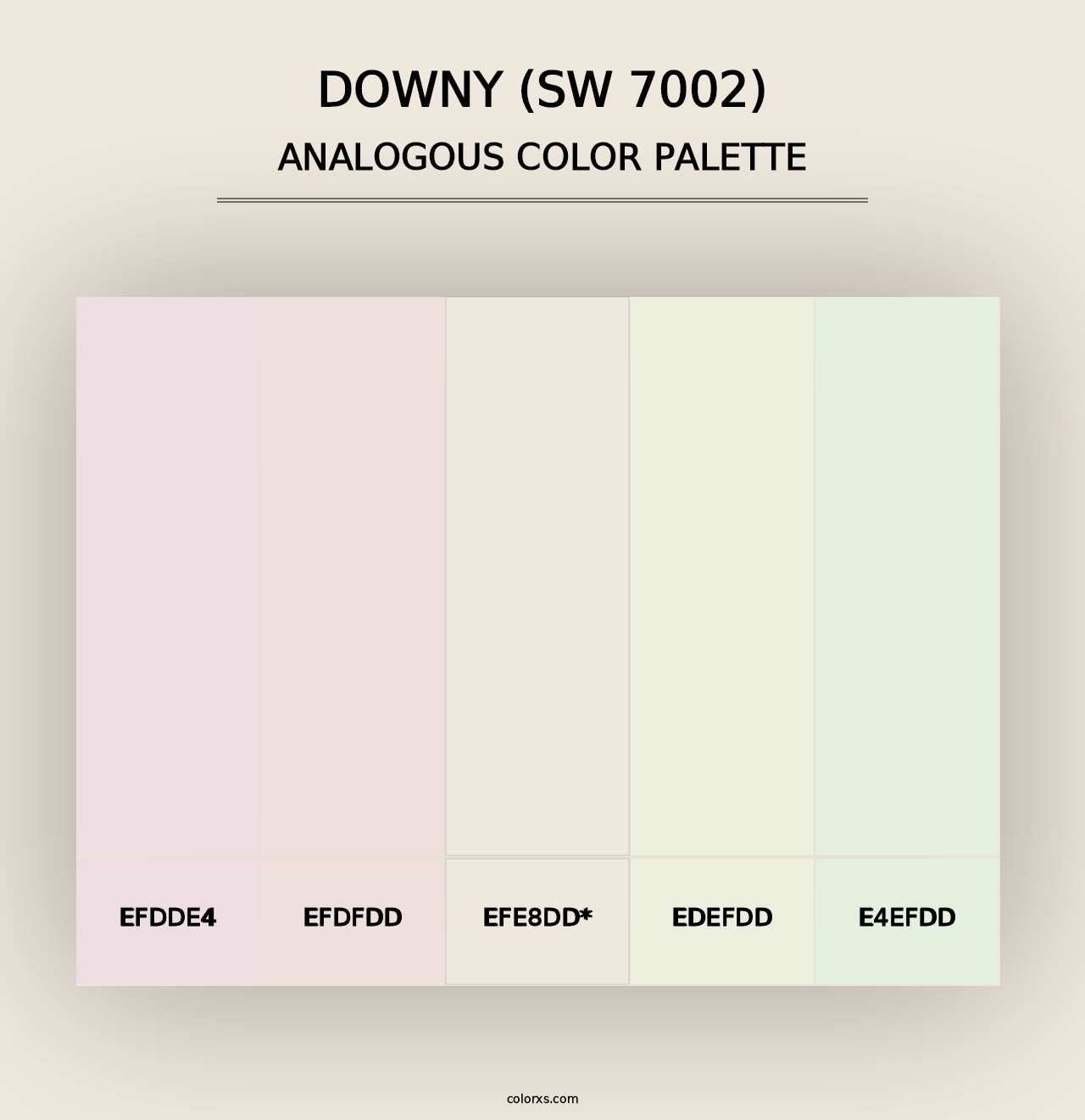 Downy (SW 7002) - Analogous Color Palette