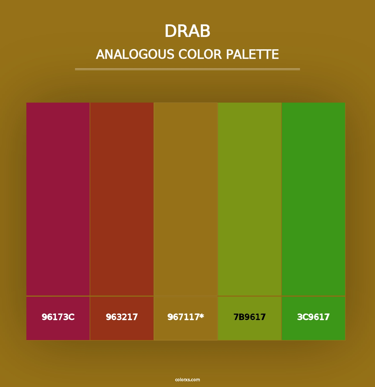 Drab - Analogous Color Palette