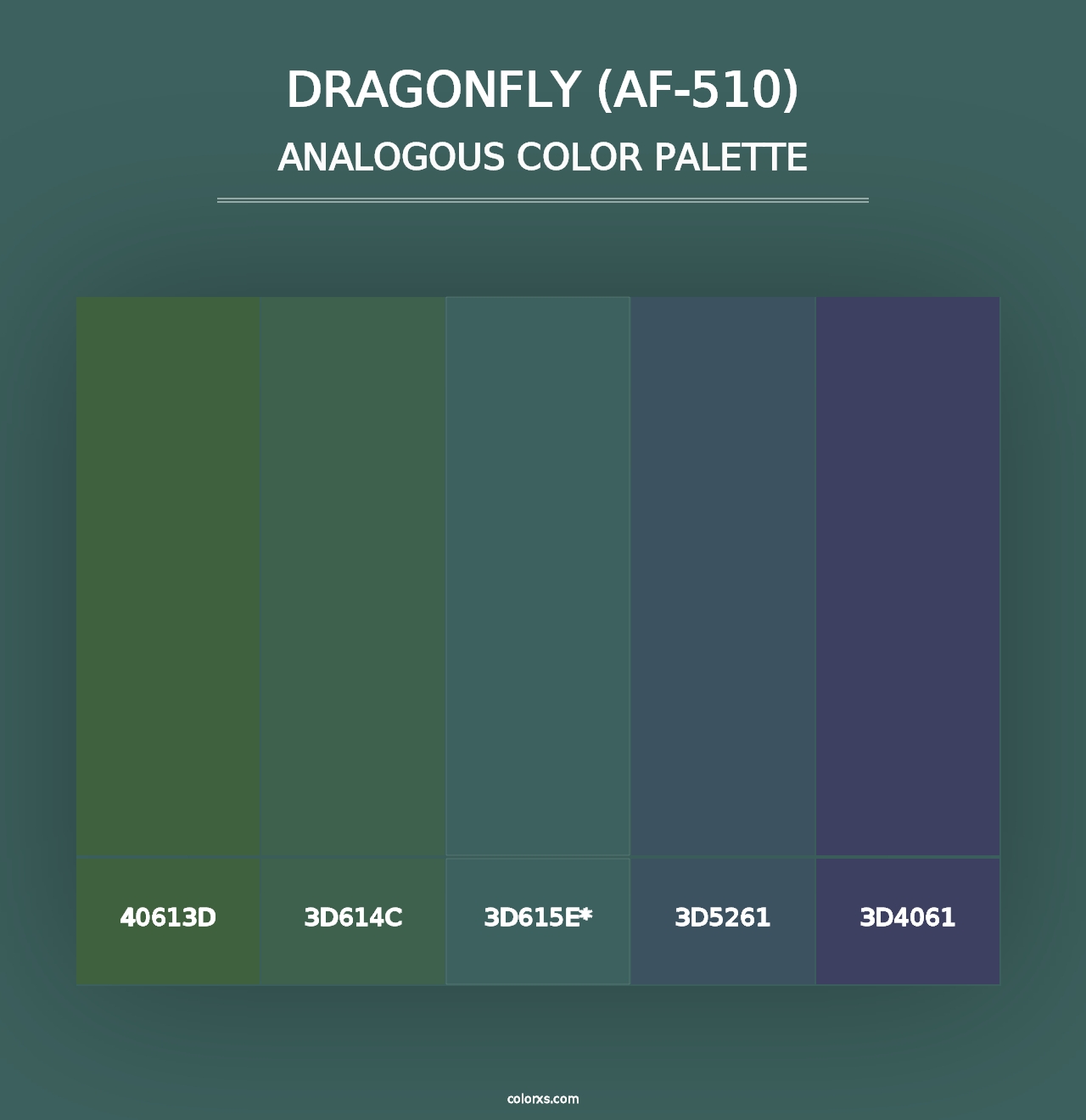 Dragonfly (AF-510) - Analogous Color Palette