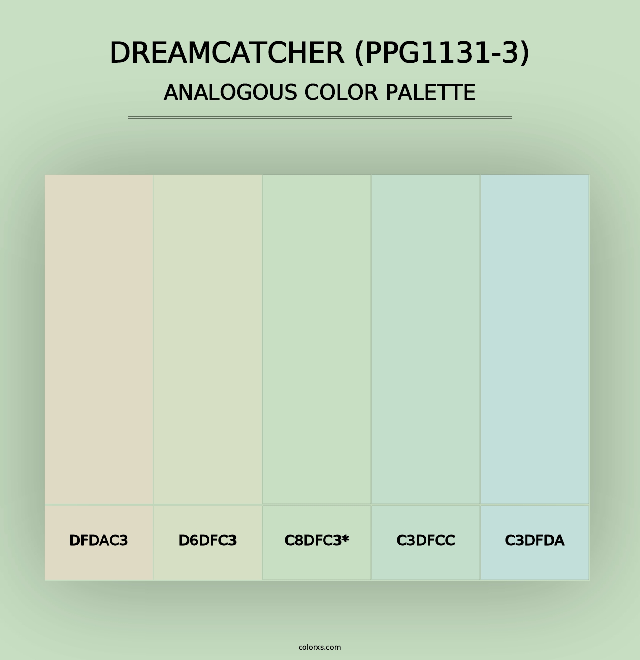 Dreamcatcher (PPG1131-3) - Analogous Color Palette