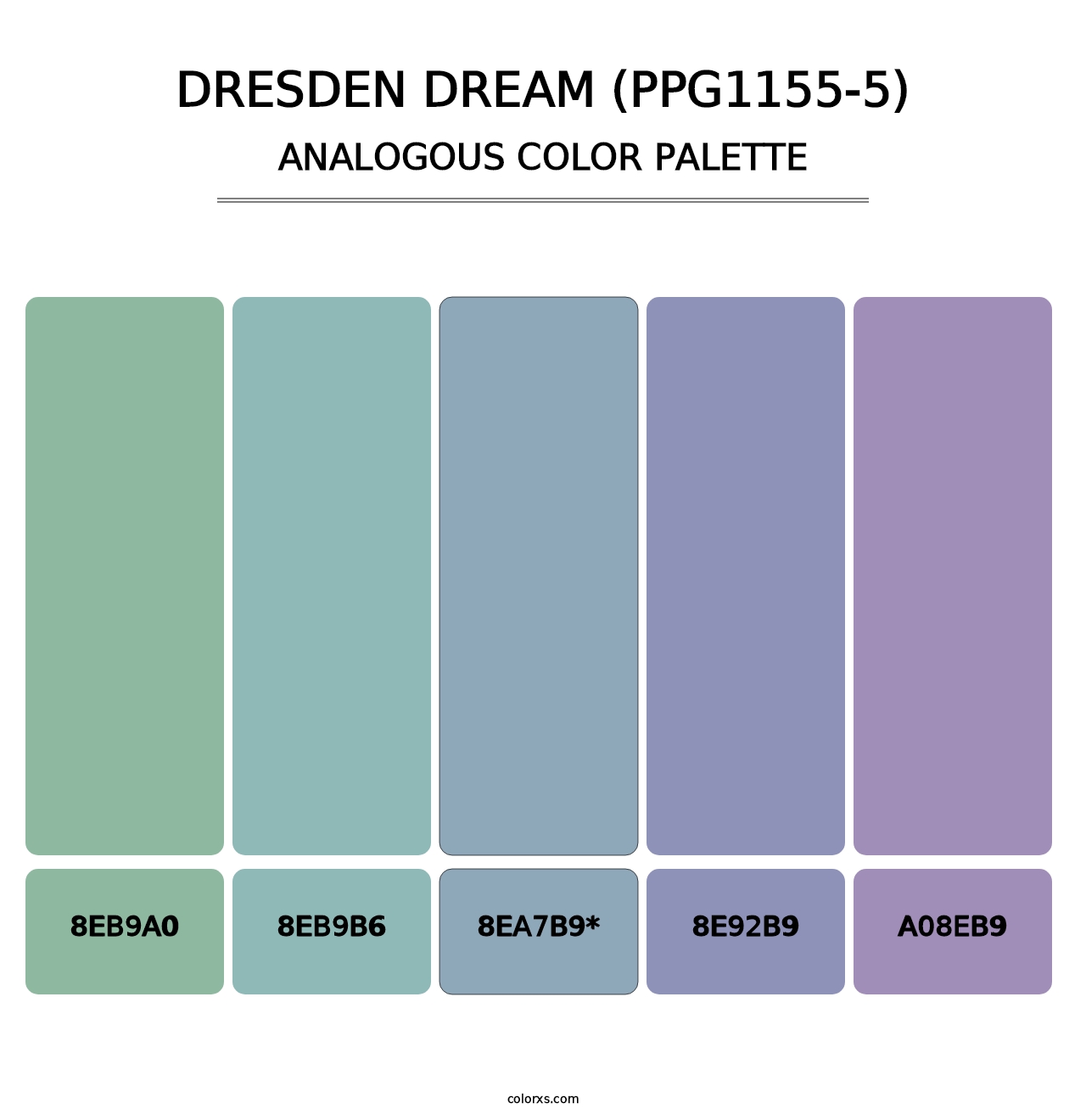 Dresden Dream (PPG1155-5) - Analogous Color Palette