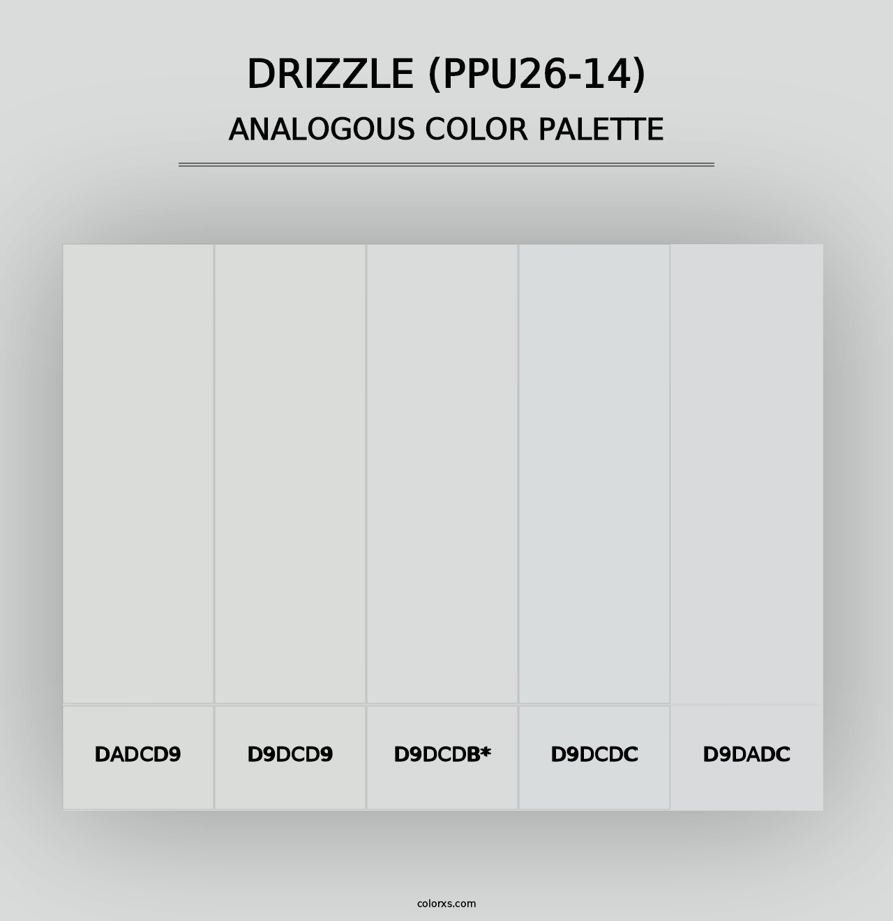 Drizzle (PPU26-14) - Analogous Color Palette