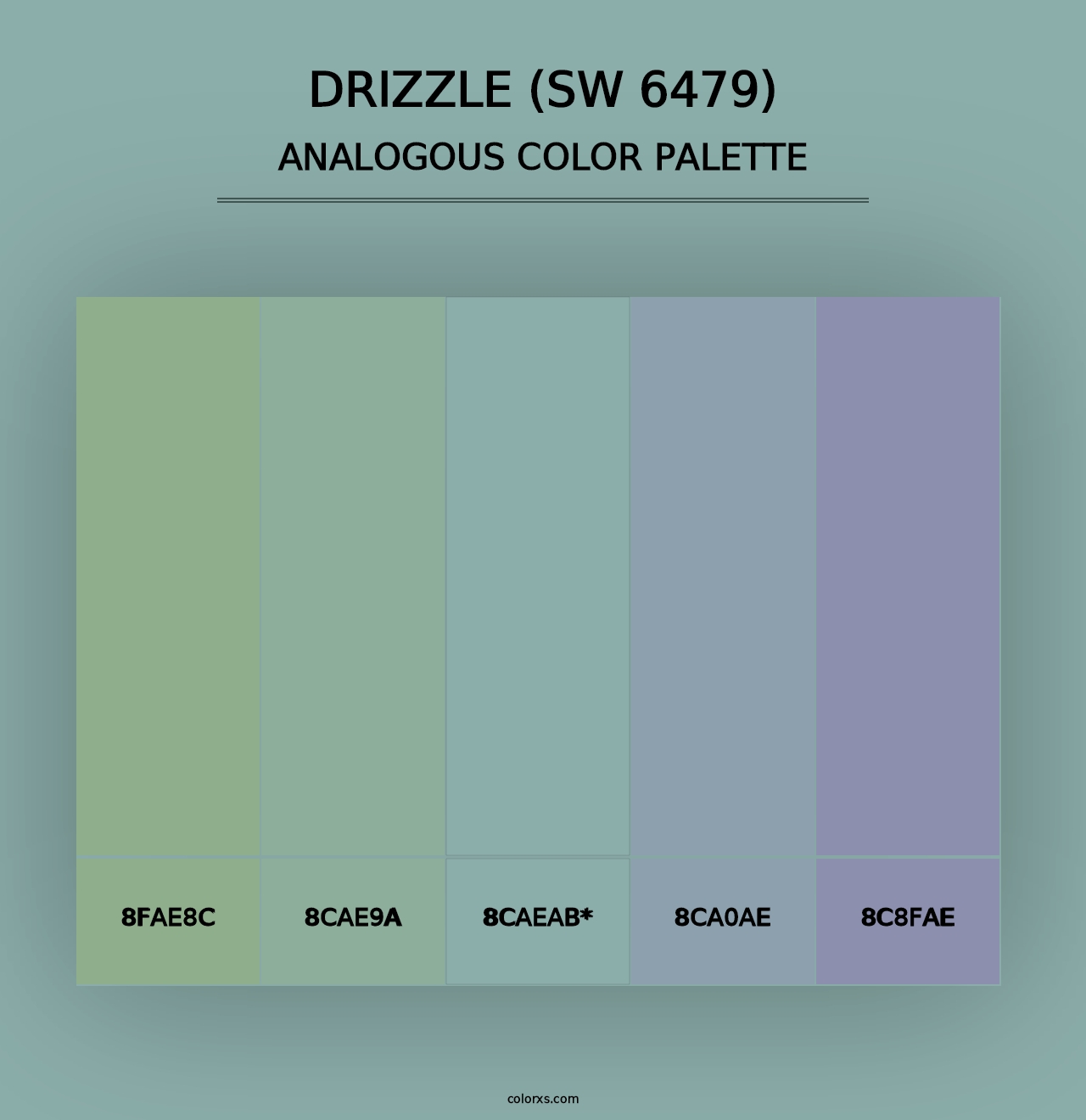 Drizzle (SW 6479) - Analogous Color Palette