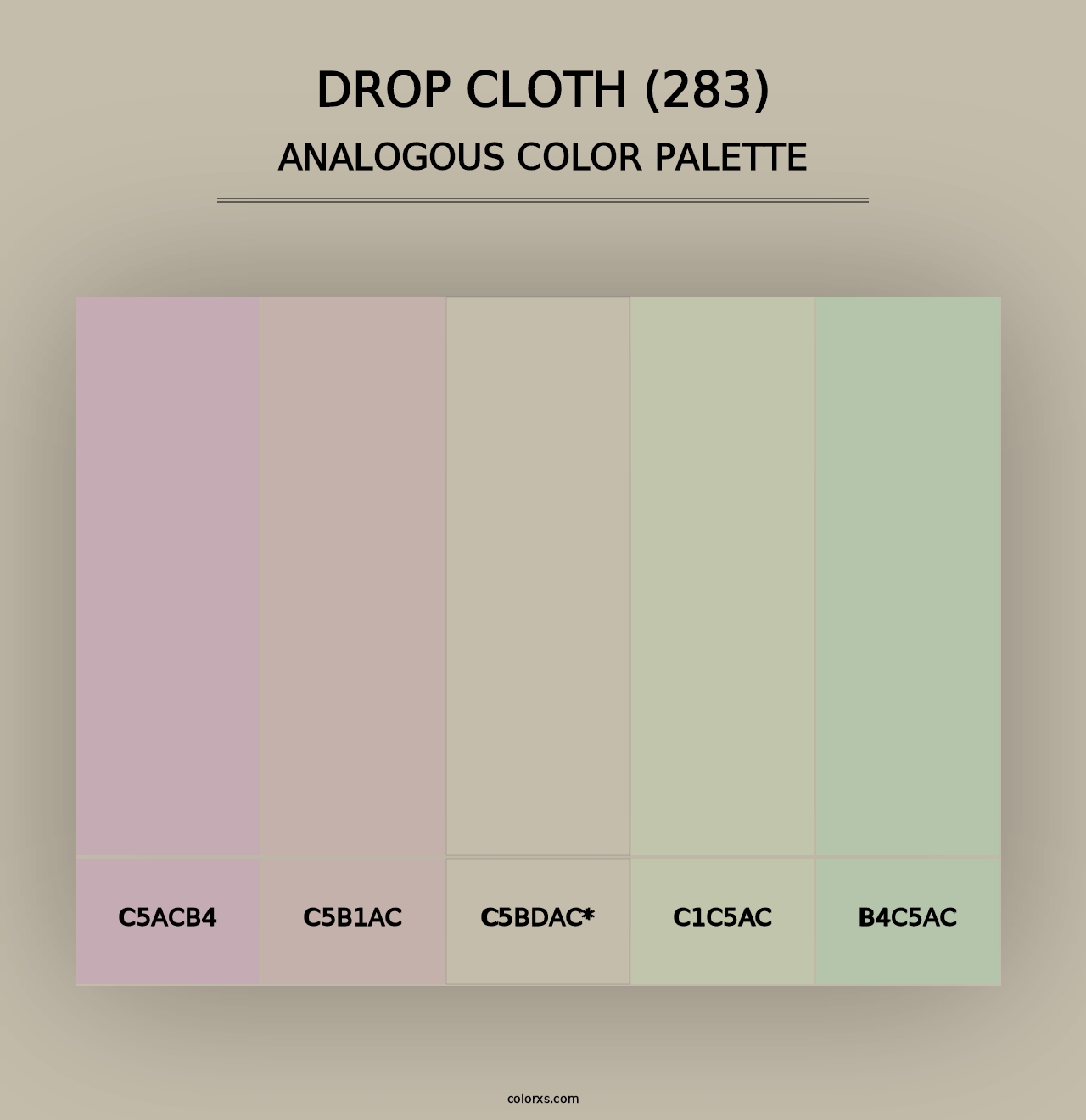 Drop Cloth (283) - Analogous Color Palette