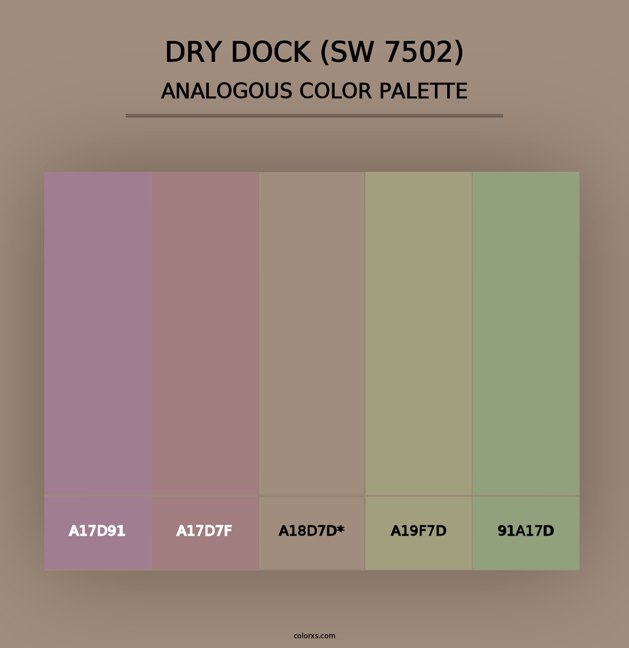 Dry Dock (SW 7502) - Analogous Color Palette