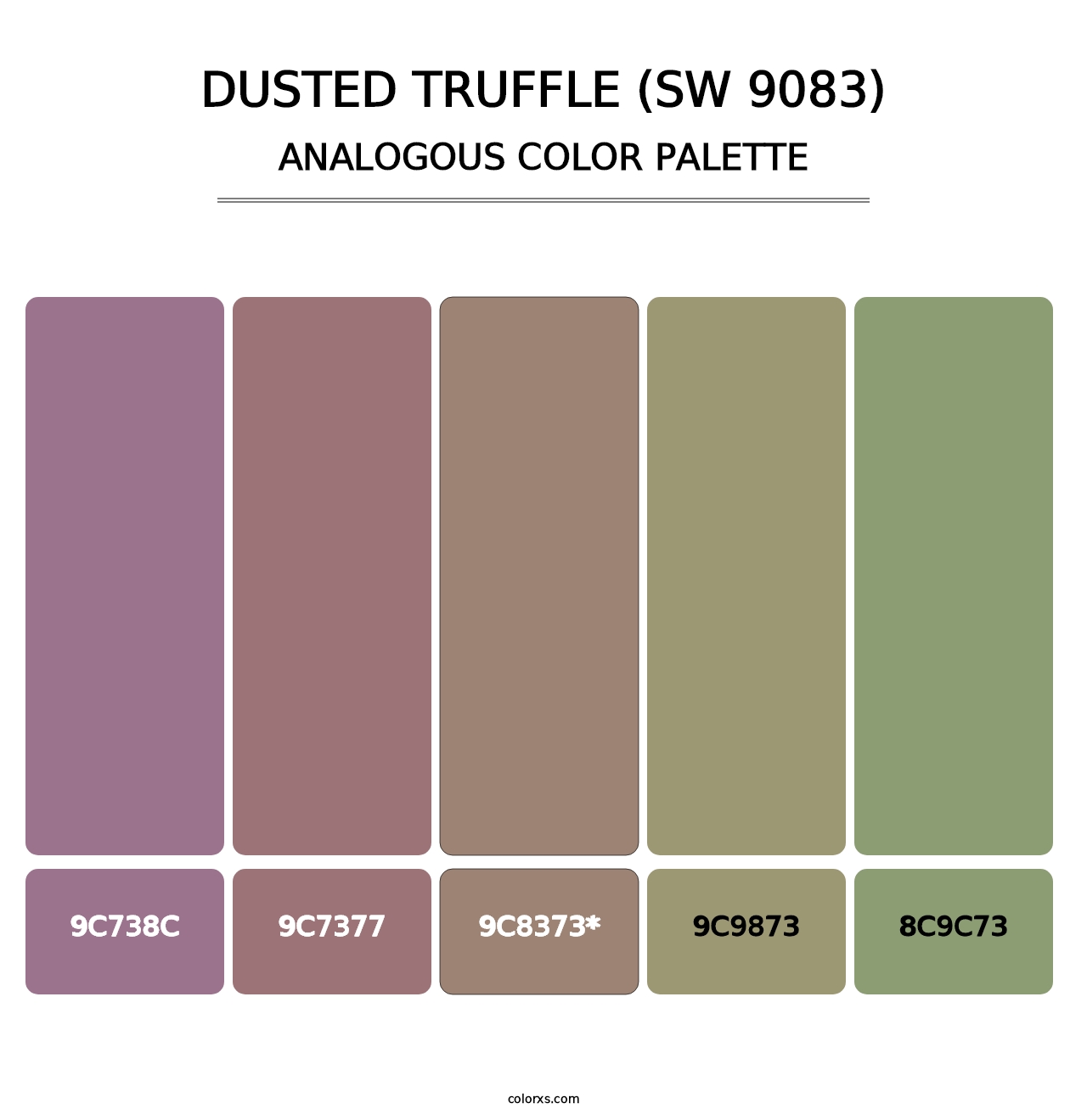 Dusted Truffle (SW 9083) - Analogous Color Palette