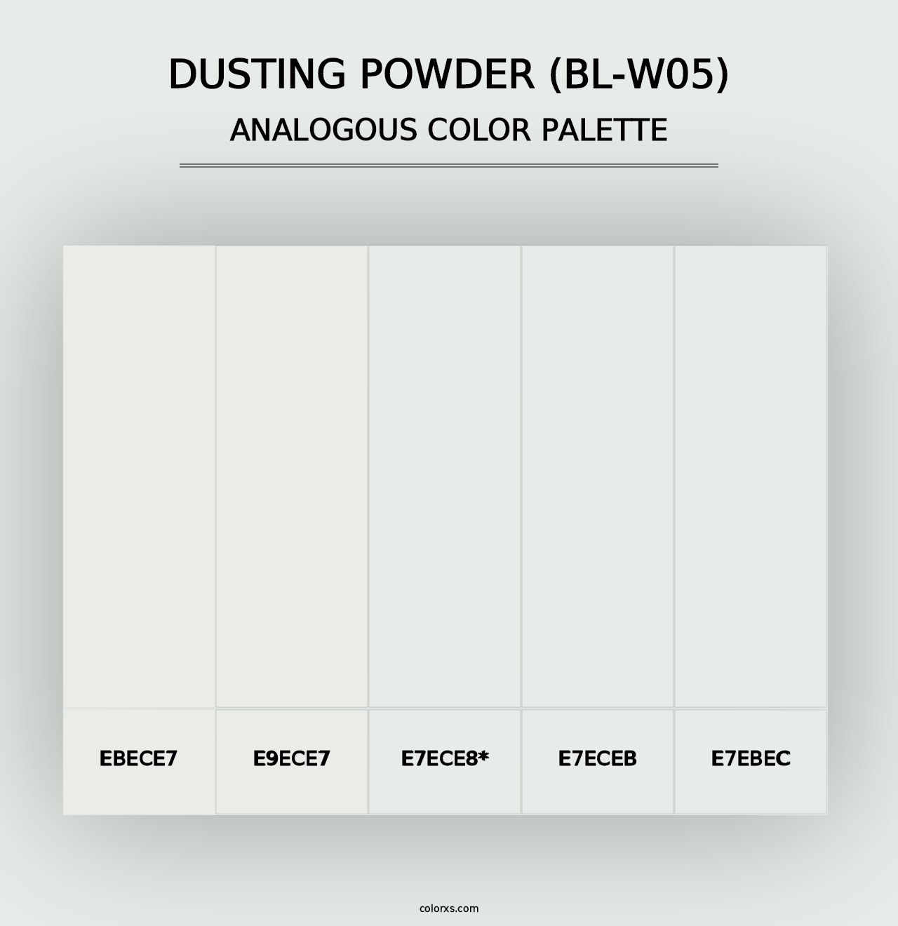 Dusting Powder (BL-W05) - Analogous Color Palette