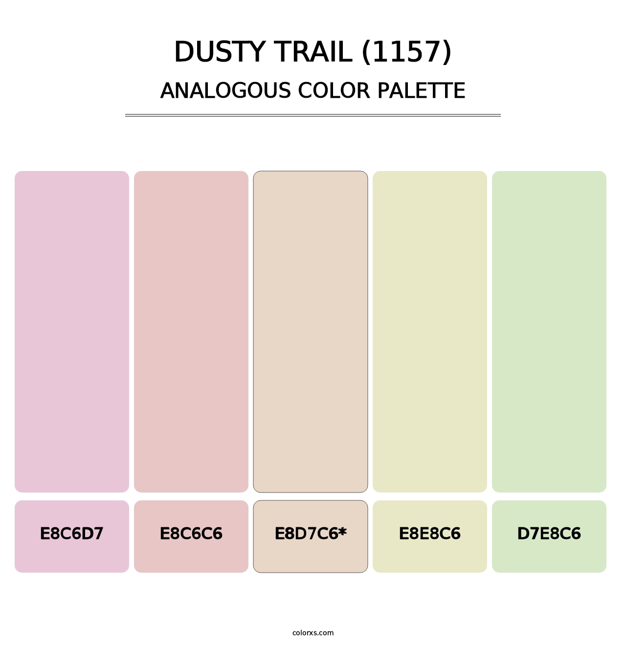 Dusty Trail (1157) - Analogous Color Palette