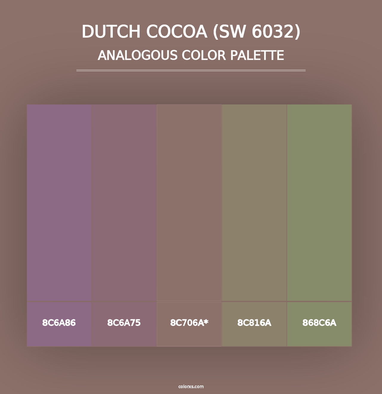 Dutch Cocoa (SW 6032) - Analogous Color Palette