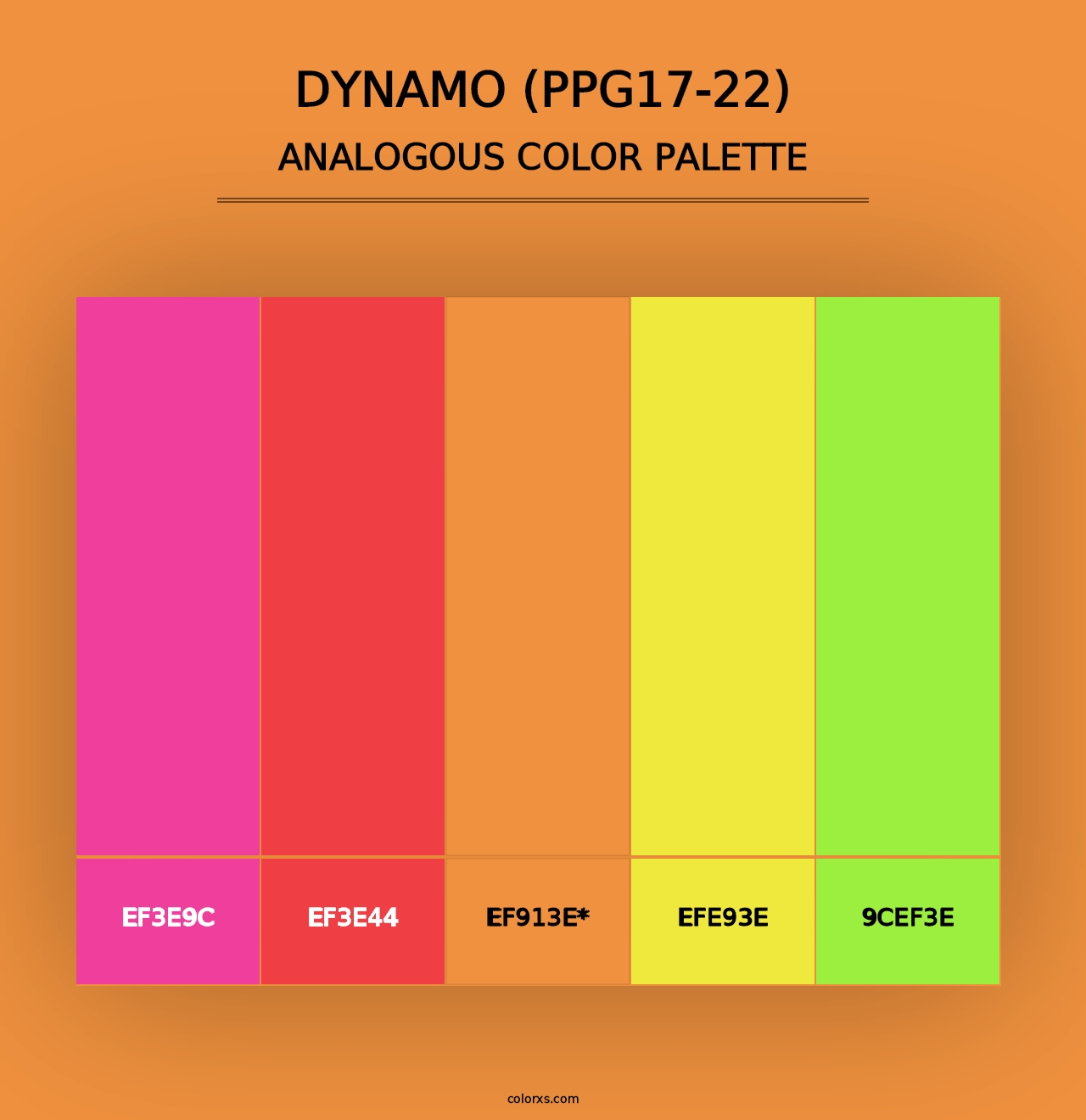 Dynamo (PPG17-22) - Analogous Color Palette