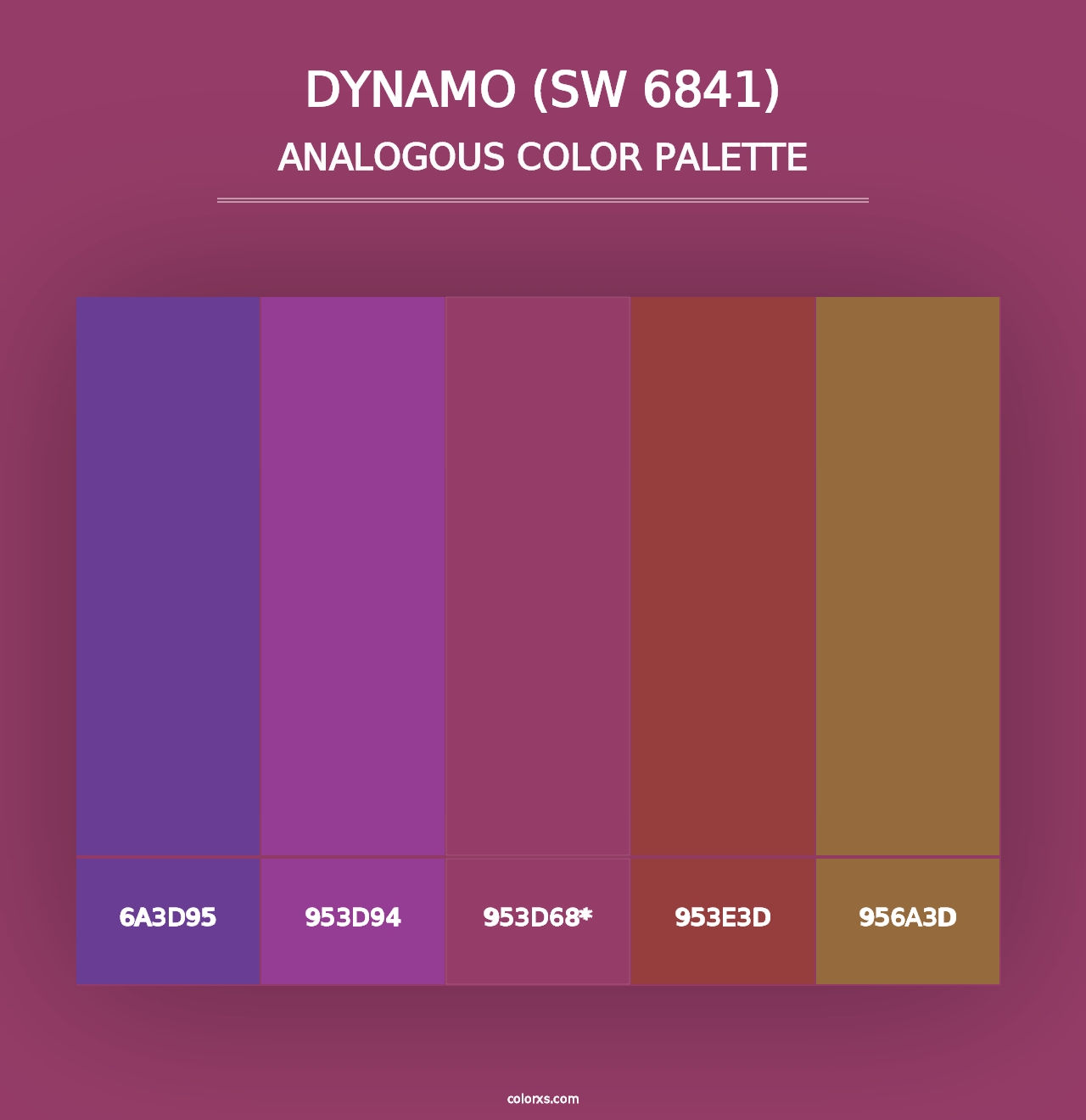 Dynamo (SW 6841) - Analogous Color Palette