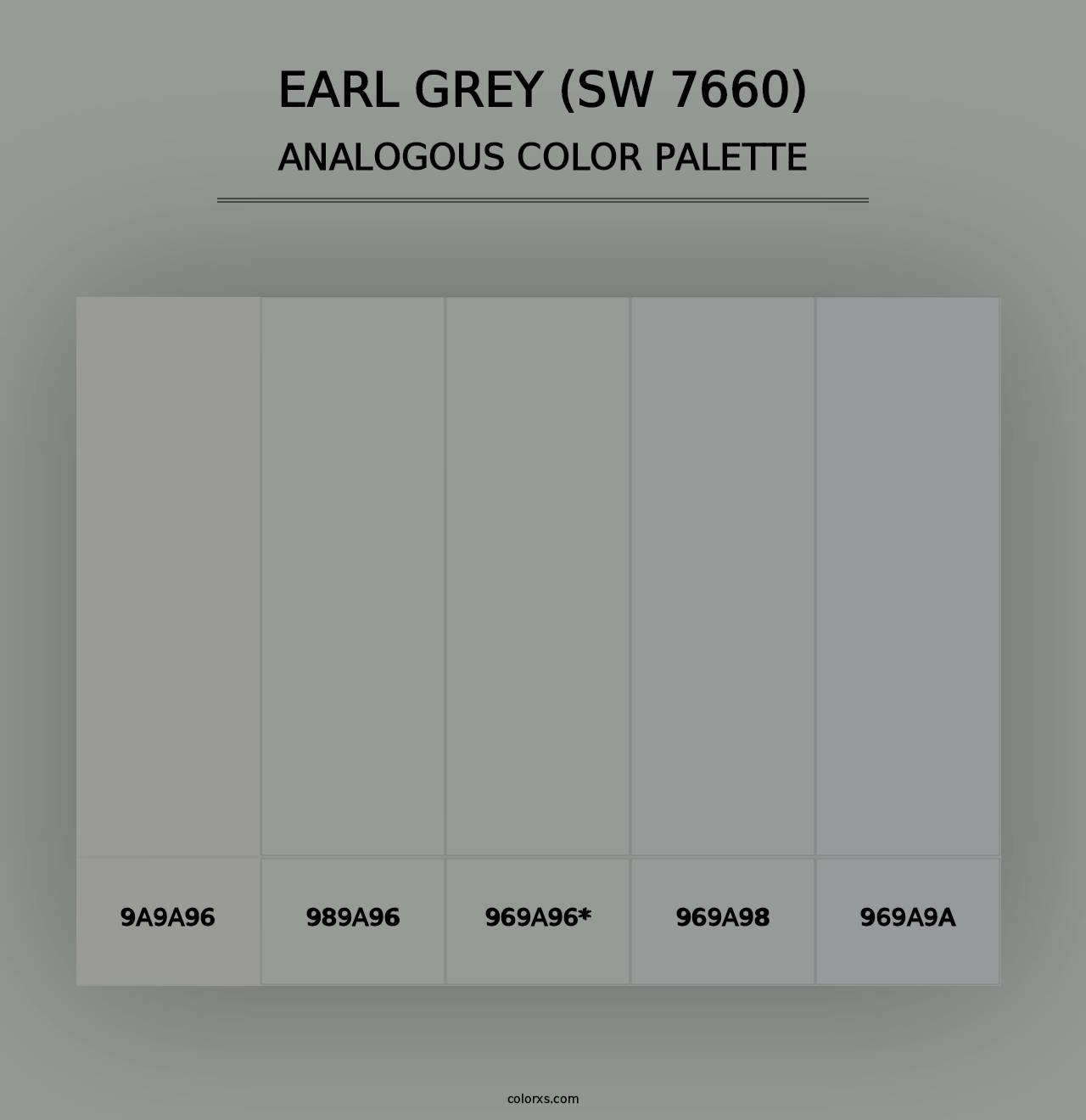 Earl Grey (SW 7660) - Analogous Color Palette