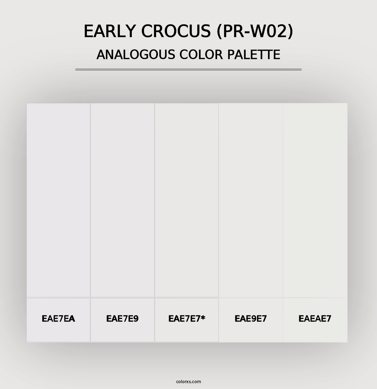 Early Crocus (PR-W02) - Analogous Color Palette