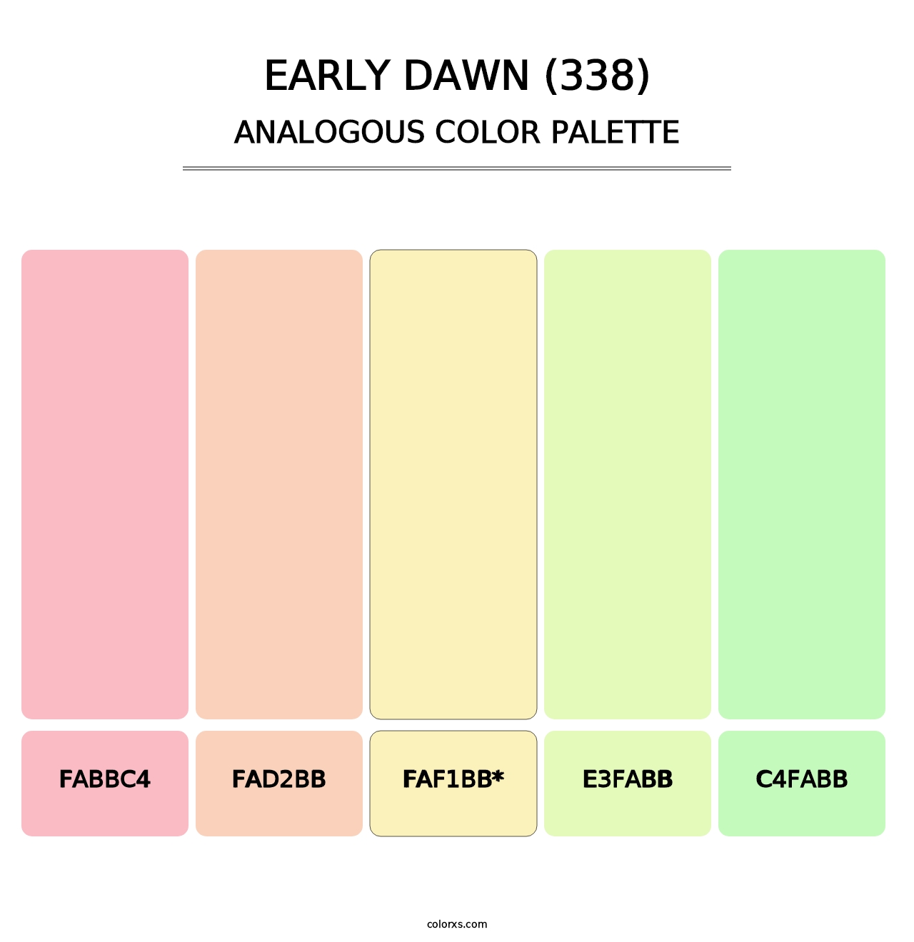 Early Dawn (338) - Analogous Color Palette